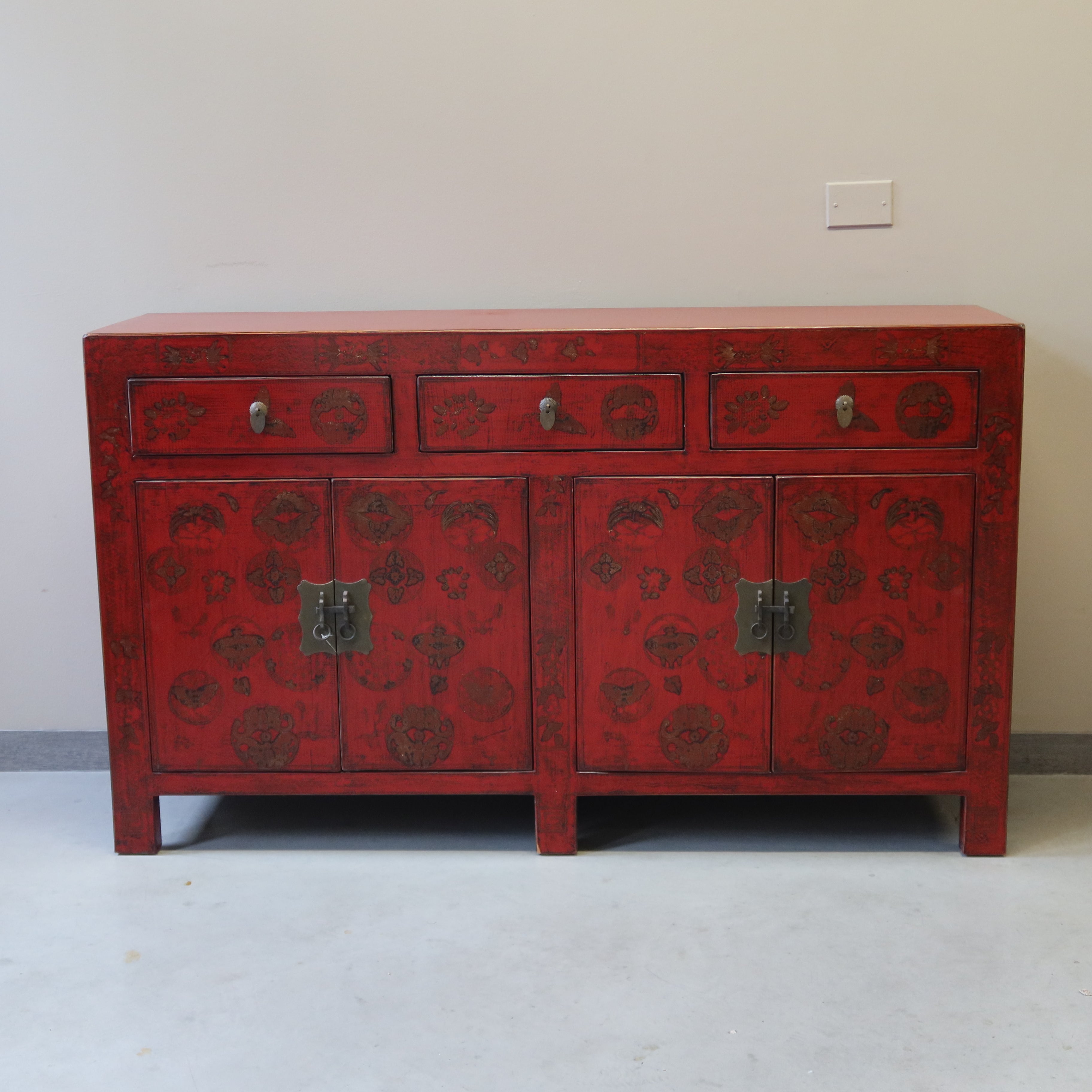 BUFFET CINESE SHANXI LACCA ROSSA DEC