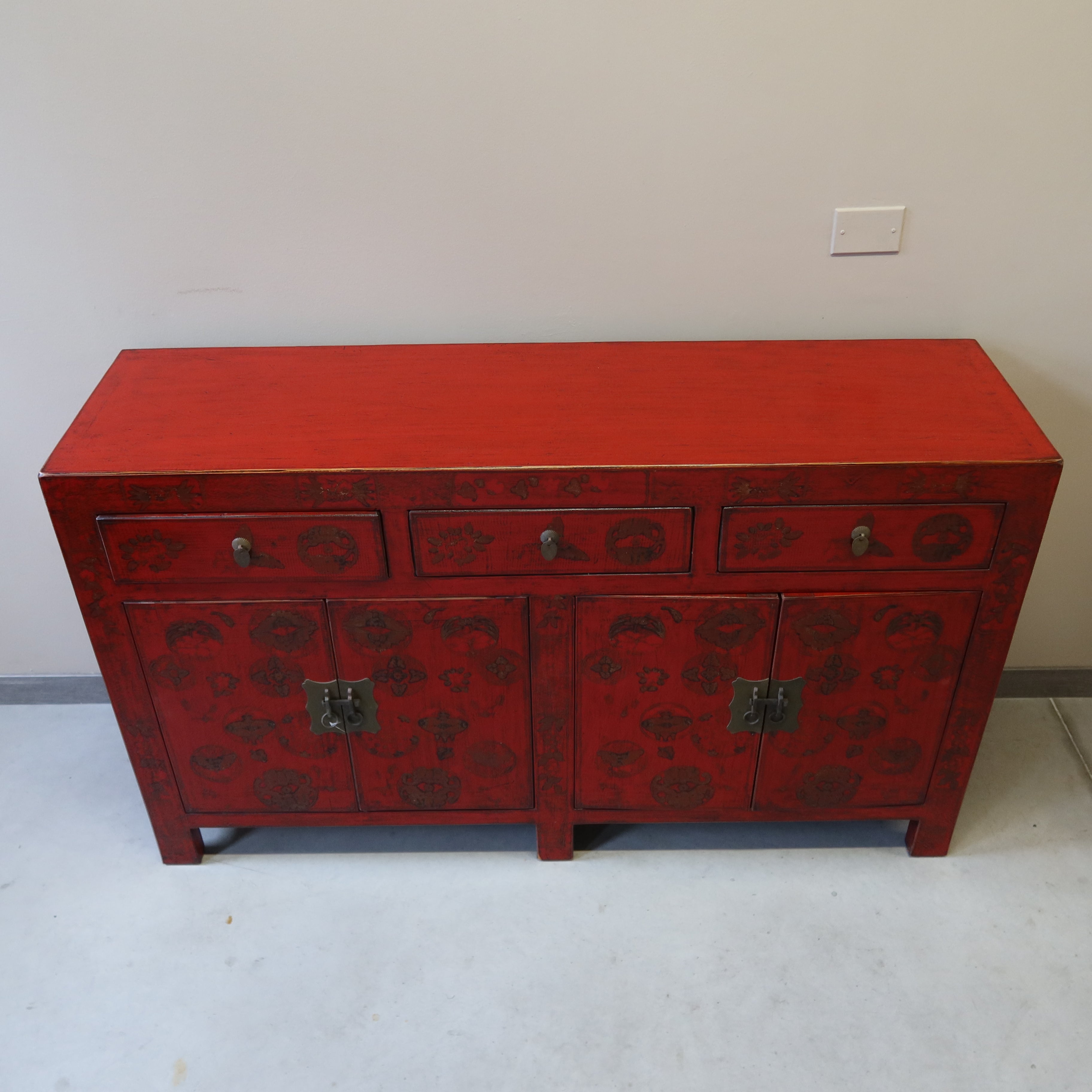 BUFFET CINESE SHANXI LACCA ROSSA DEC