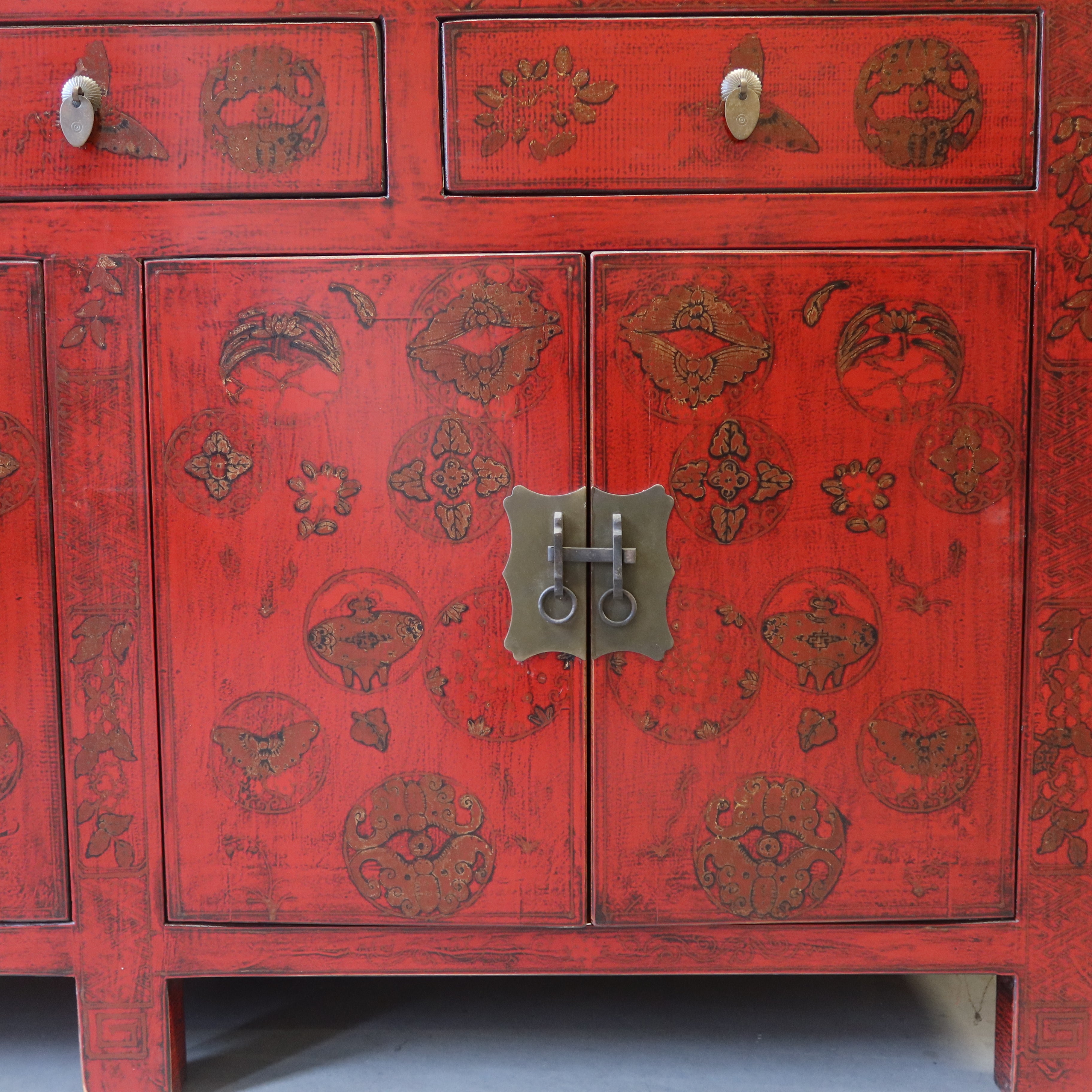 BUFFET CINESE SHANXI LACCA ROSSA DEC