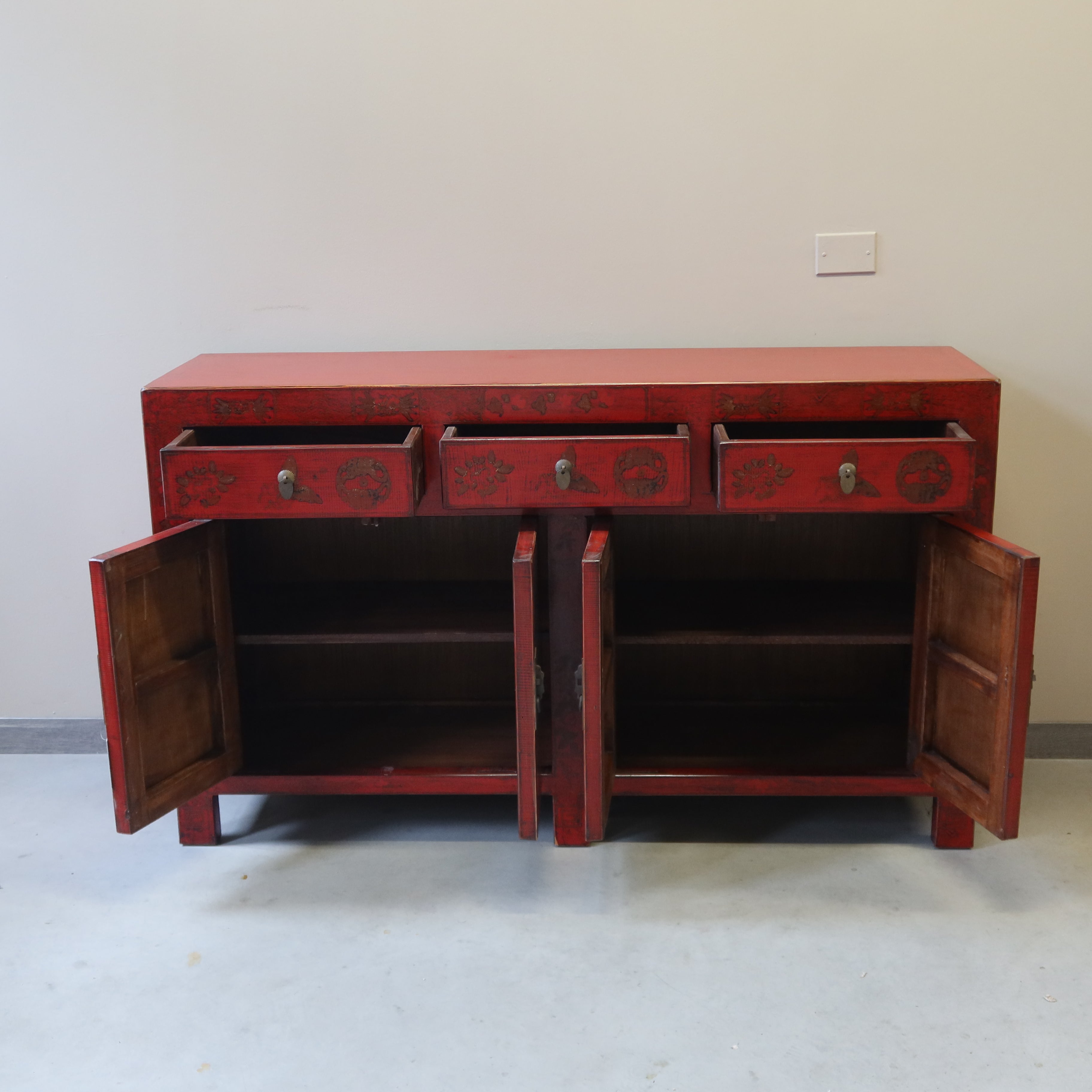 BUFFET CINESE SHANXI LACCA ROSSA DEC