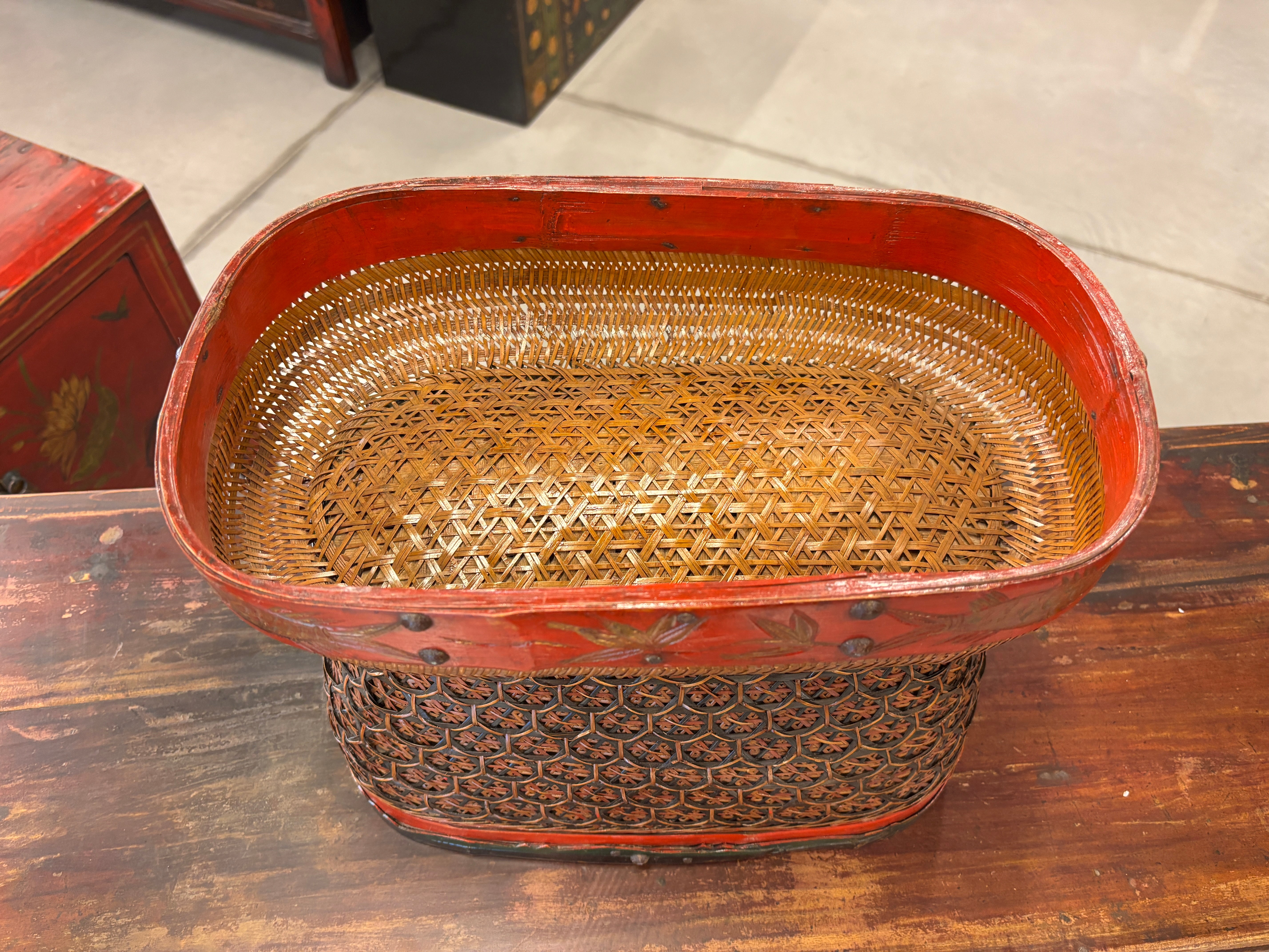 CESTA DA THE' IN BAMBU'