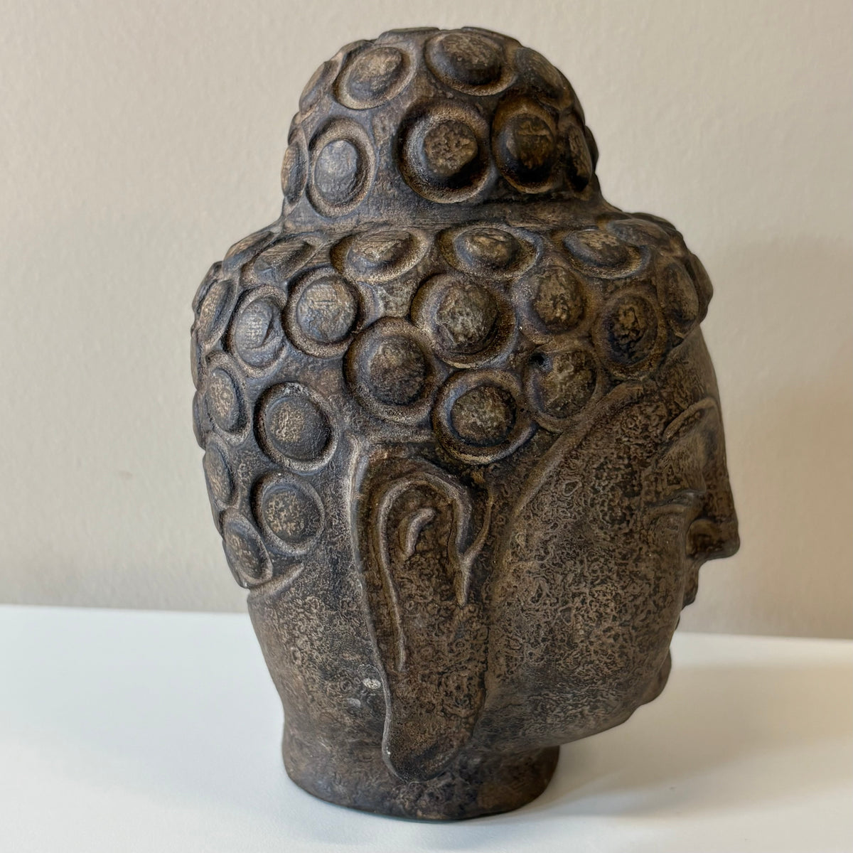 PICCOLA TESTA DI BUDDHA IN PIETRA