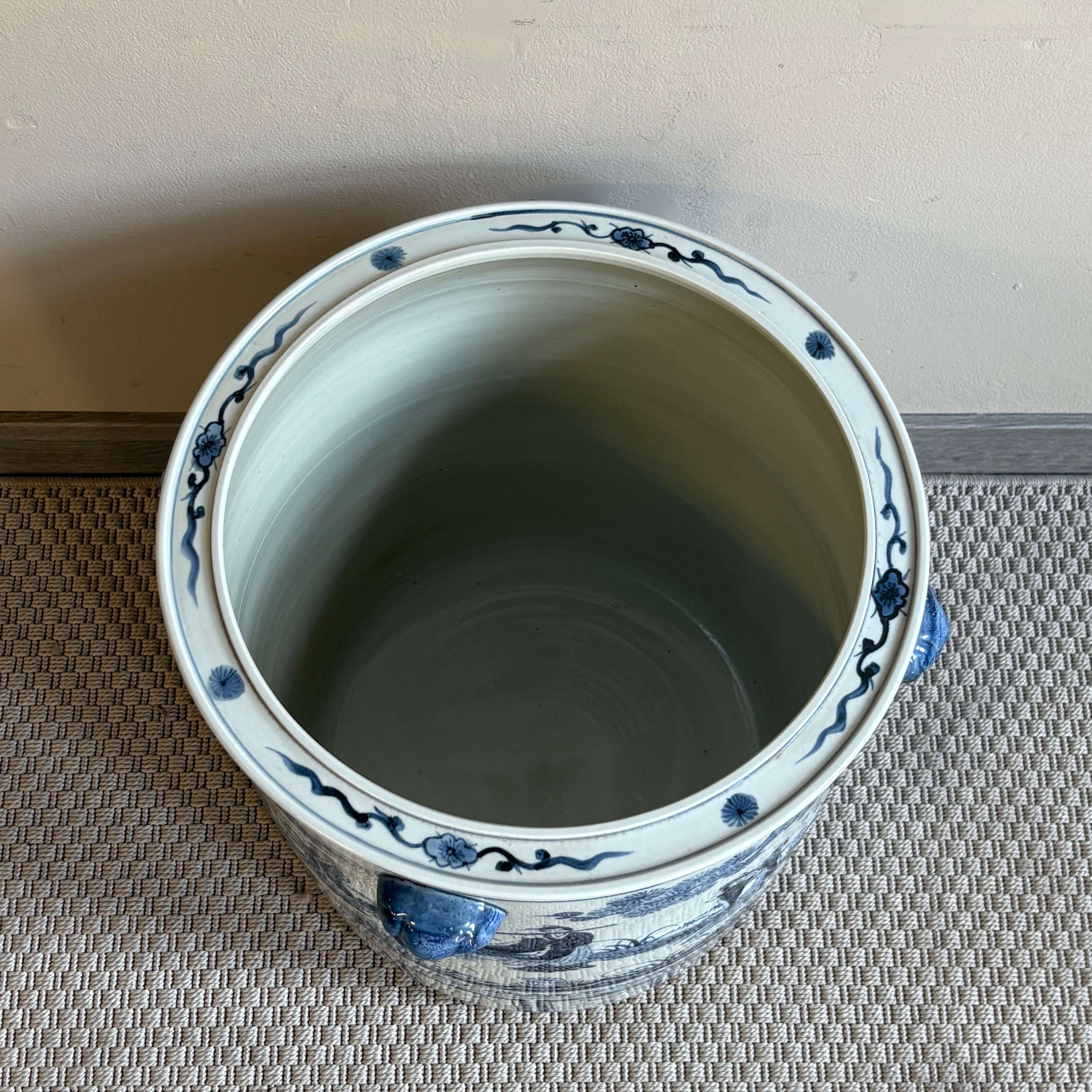 VASO CACHEPOT CERAMICA DECORATA