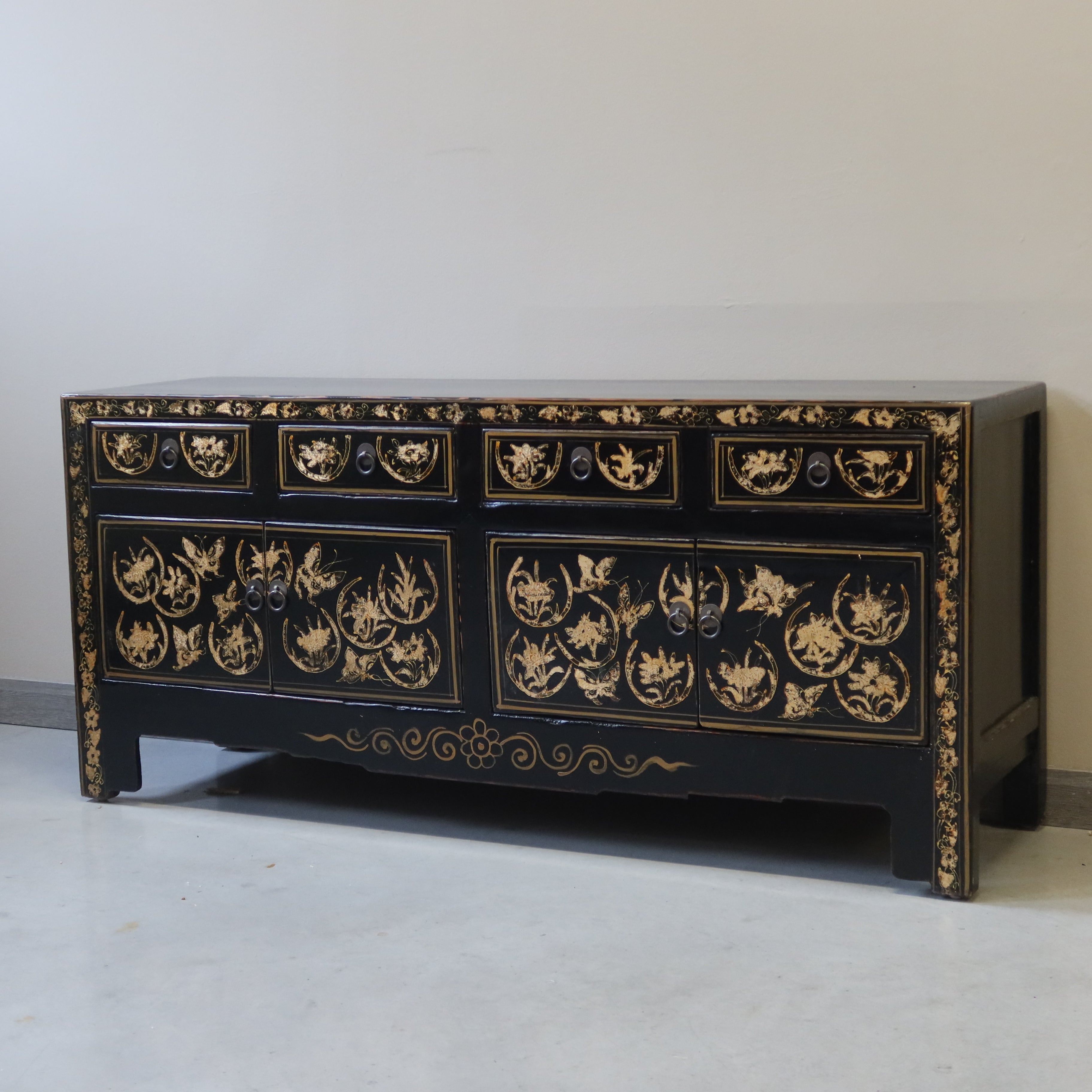 CASSAPANCA SHANXI LACCA NERA DECORATA