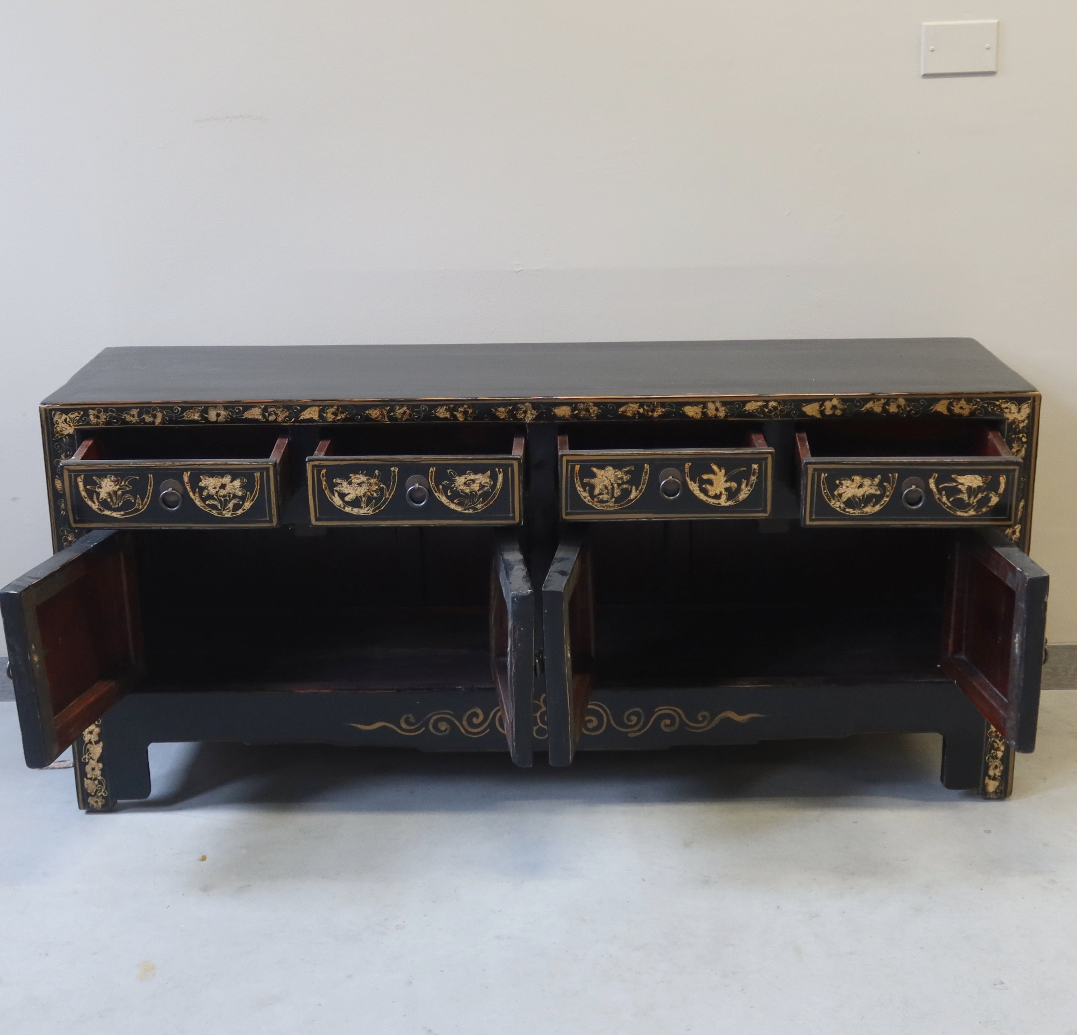 CASSAPANCA SHANXI LACCA NERA DECORATA