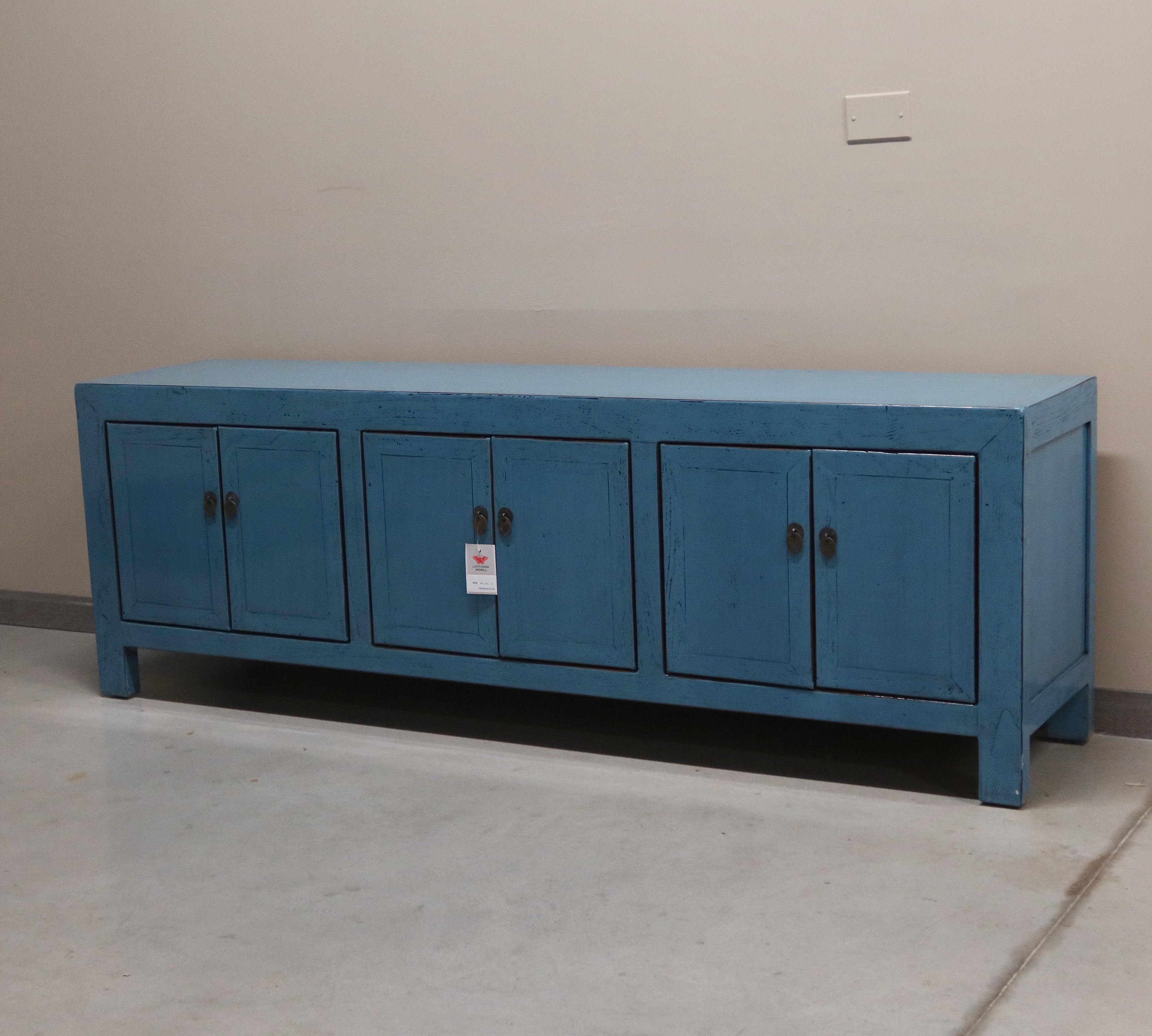 CASSAPANCA CINESE 6 ANTE LACCA AZZURRA