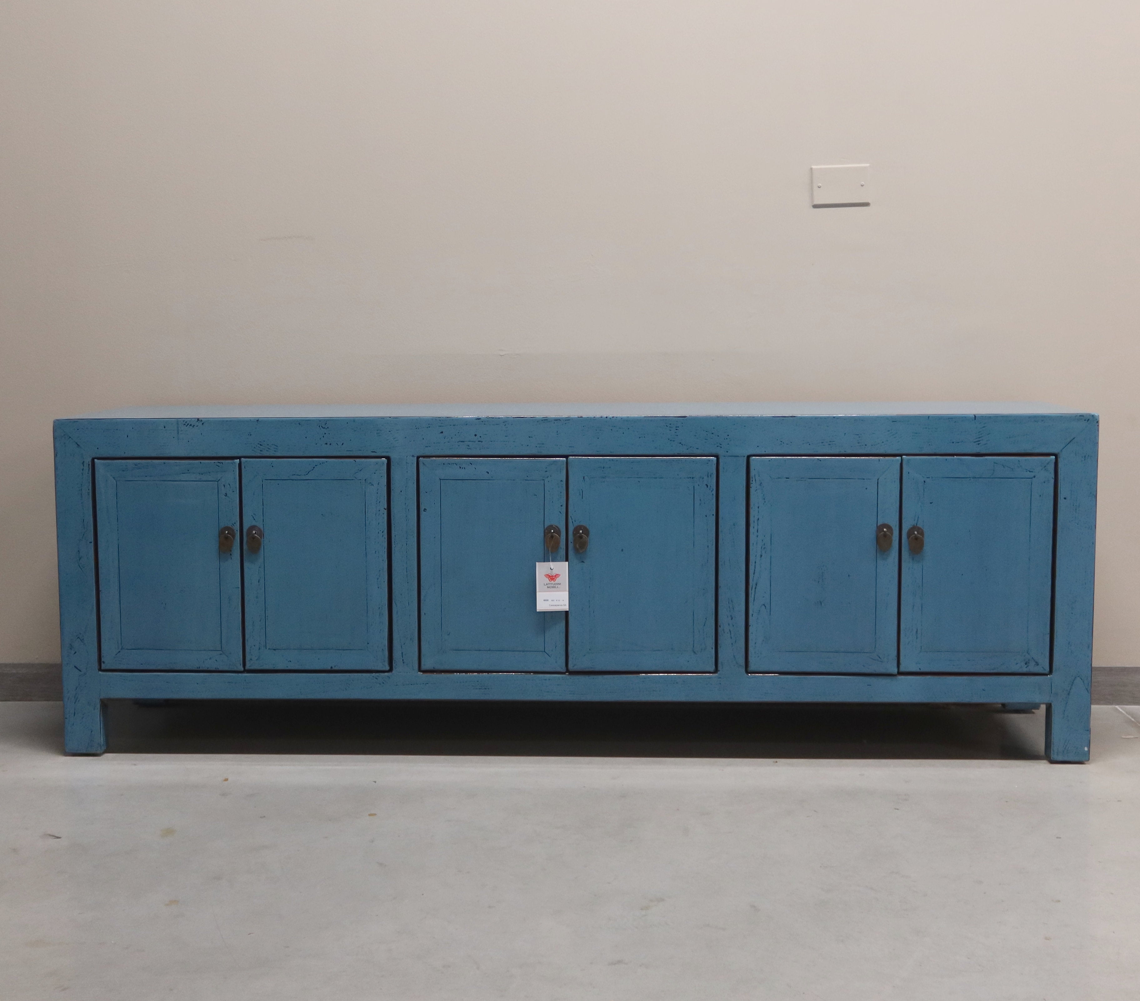 CASSAPANCA CINESE 6 ANTE LACCA AZZURRA