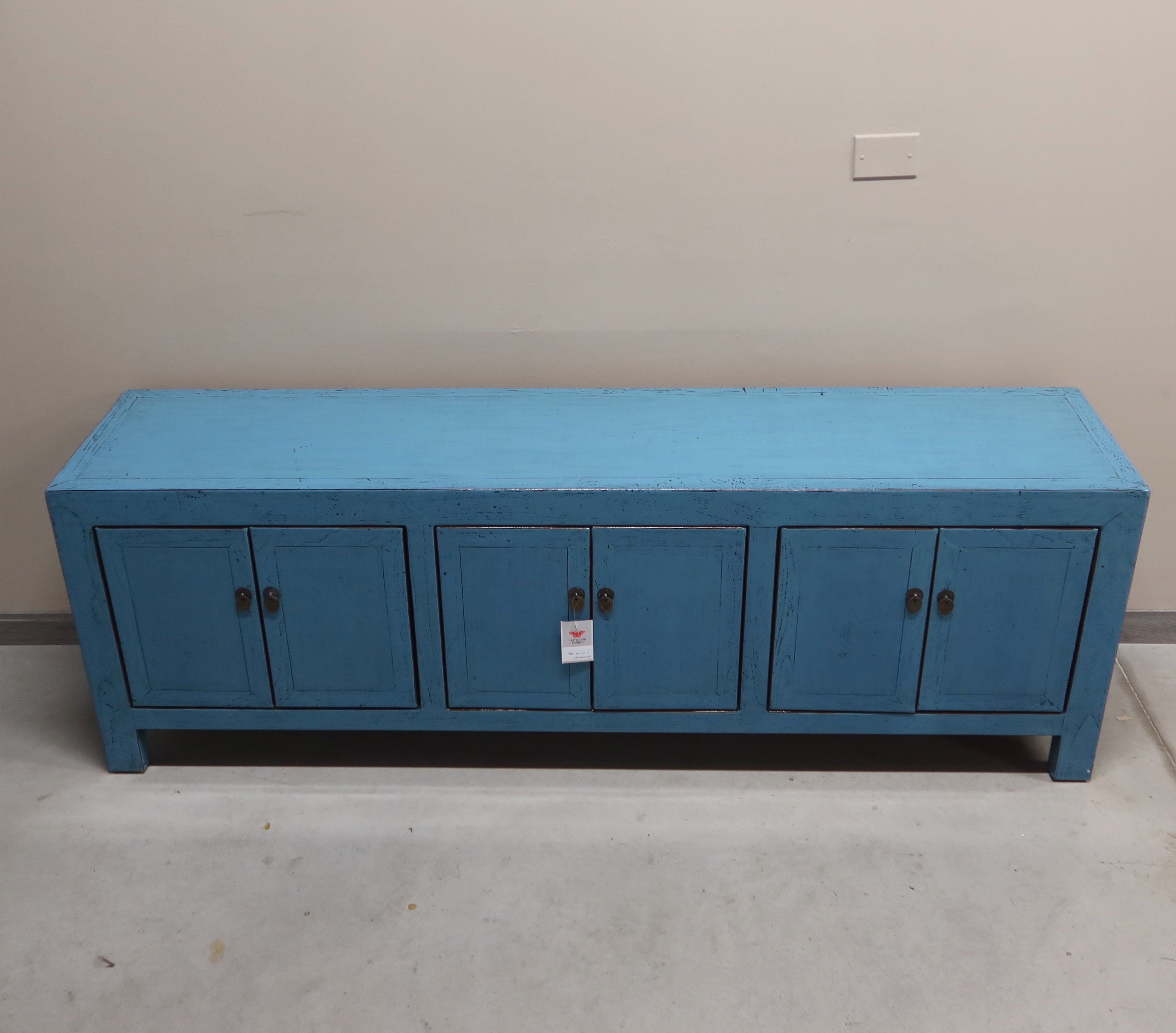 CASSAPANCA CINESE 6 ANTE LACCA AZZURRA