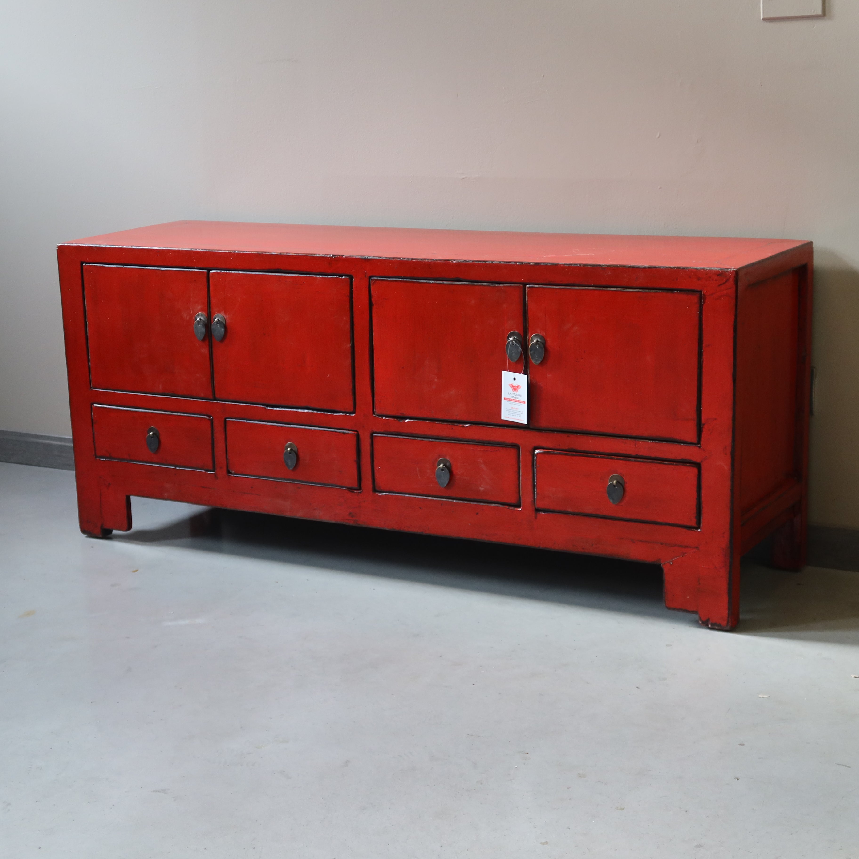 CASSAPANCA CINESE IN LACCA ROSSA