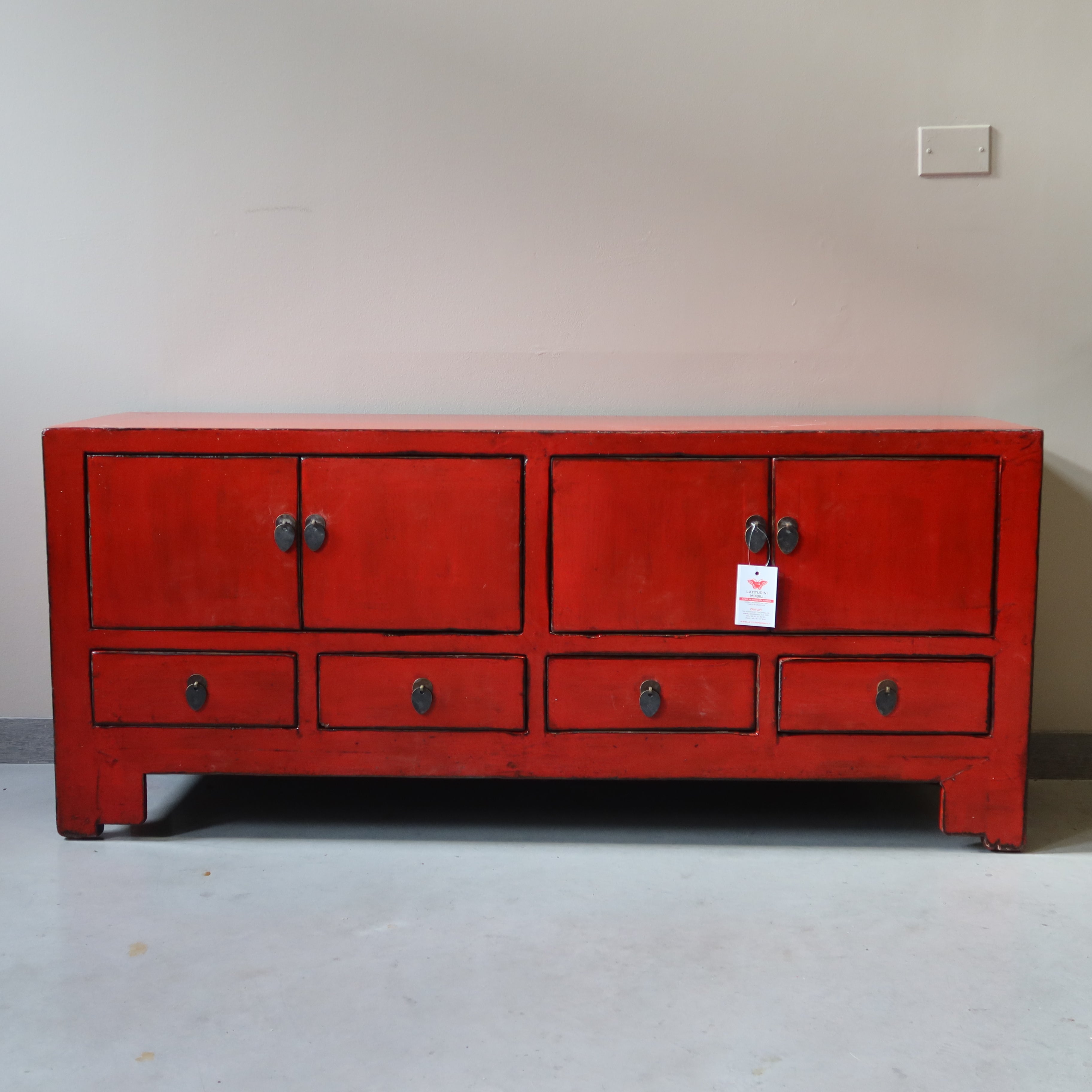 CASSAPANCA CINESE IN LACCA ROSSA