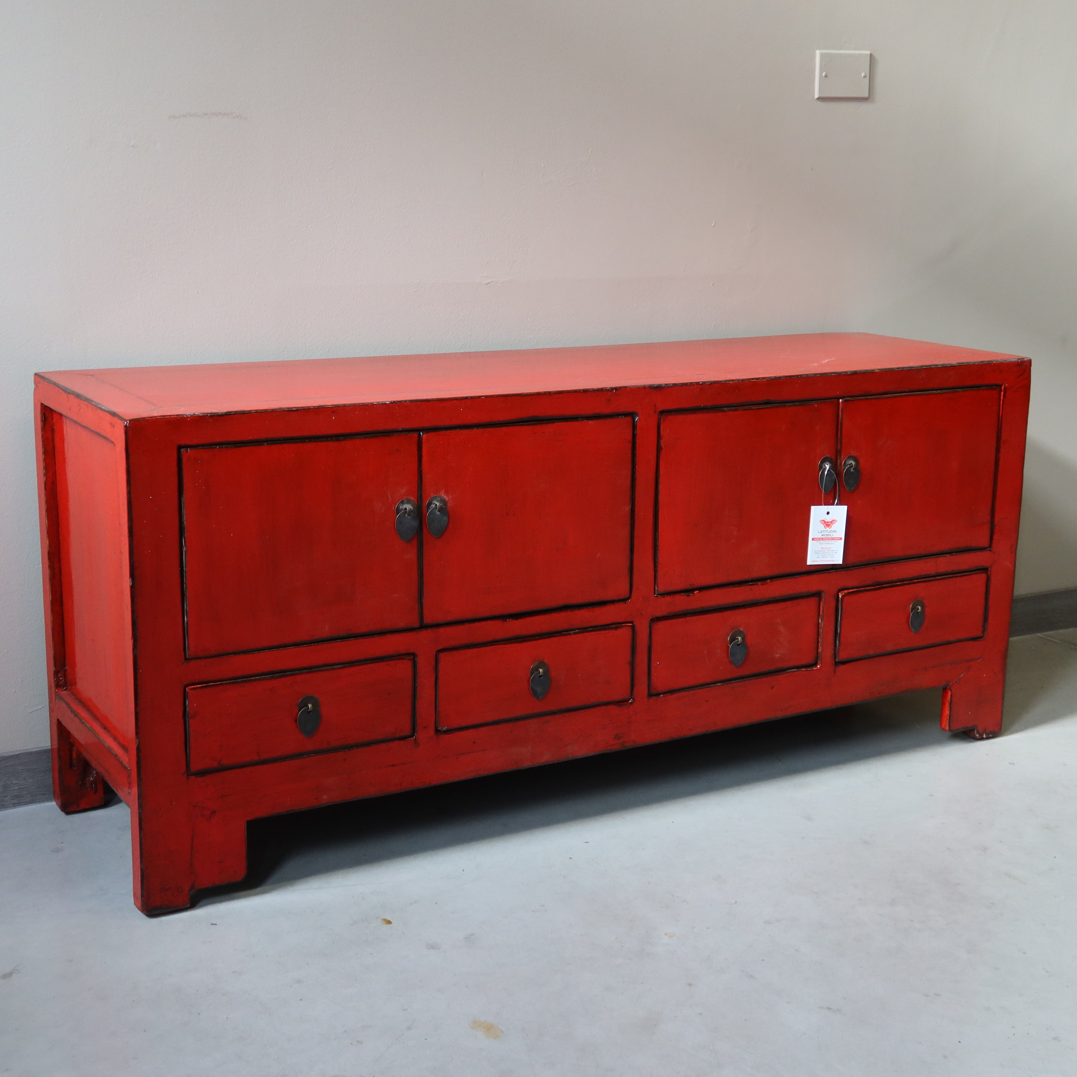 CASSAPANCA CINESE IN LACCA ROSSA