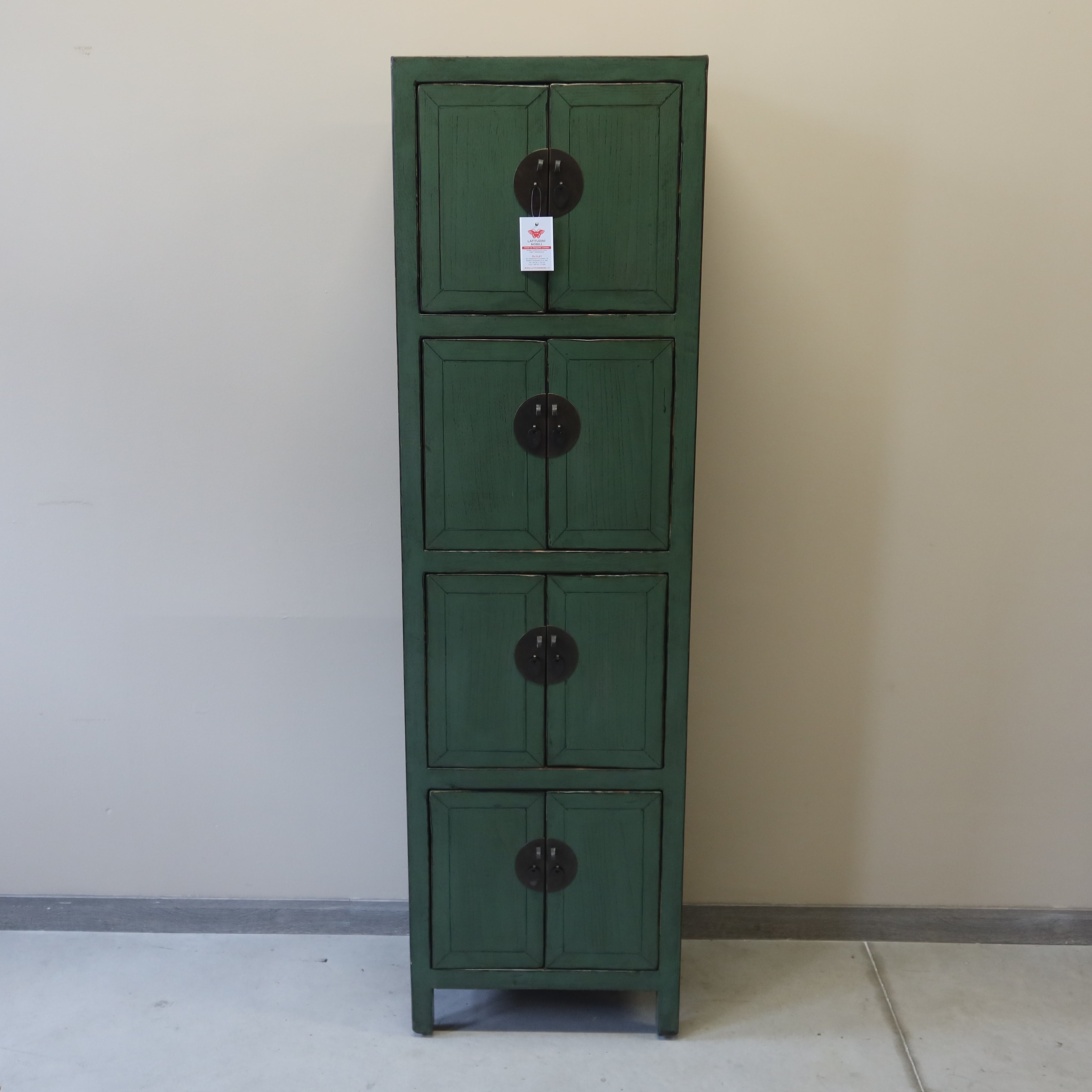 ARMADIETTO CINESE A COLONNA IN LACCA