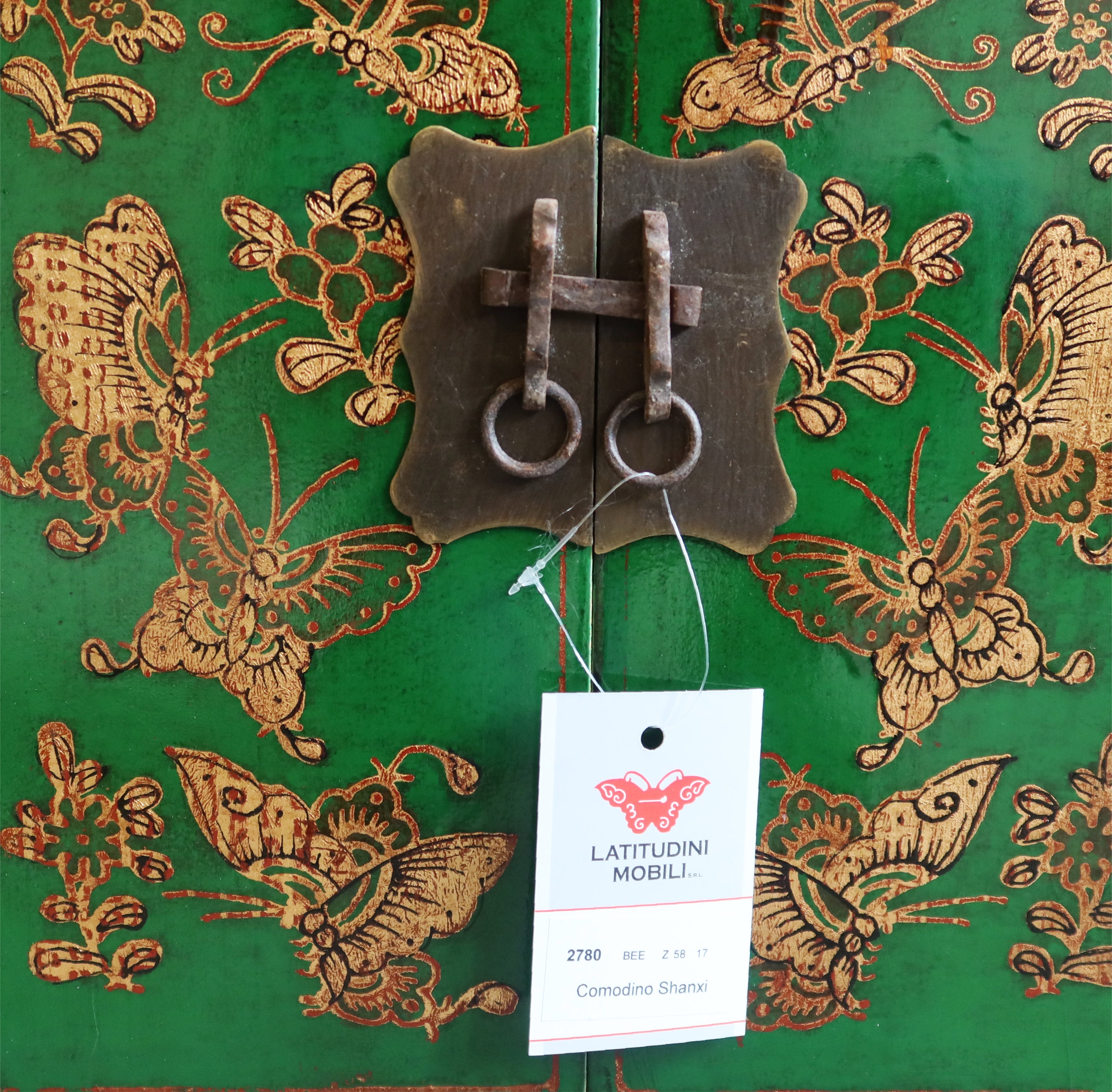 COMODINI CINESI SHANXI LACCA DECORATA