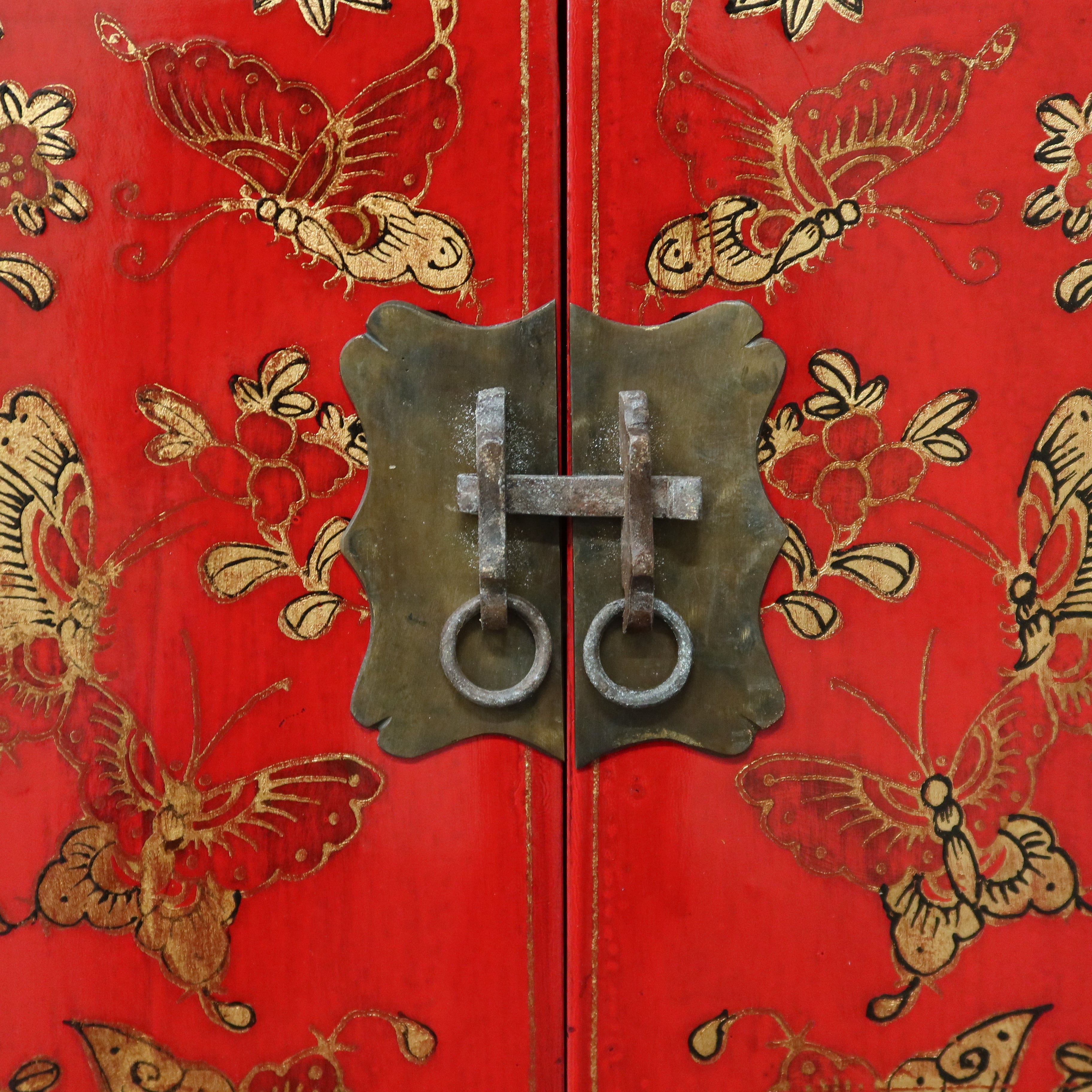 COMODINO CINESE ROSSO SHANXI