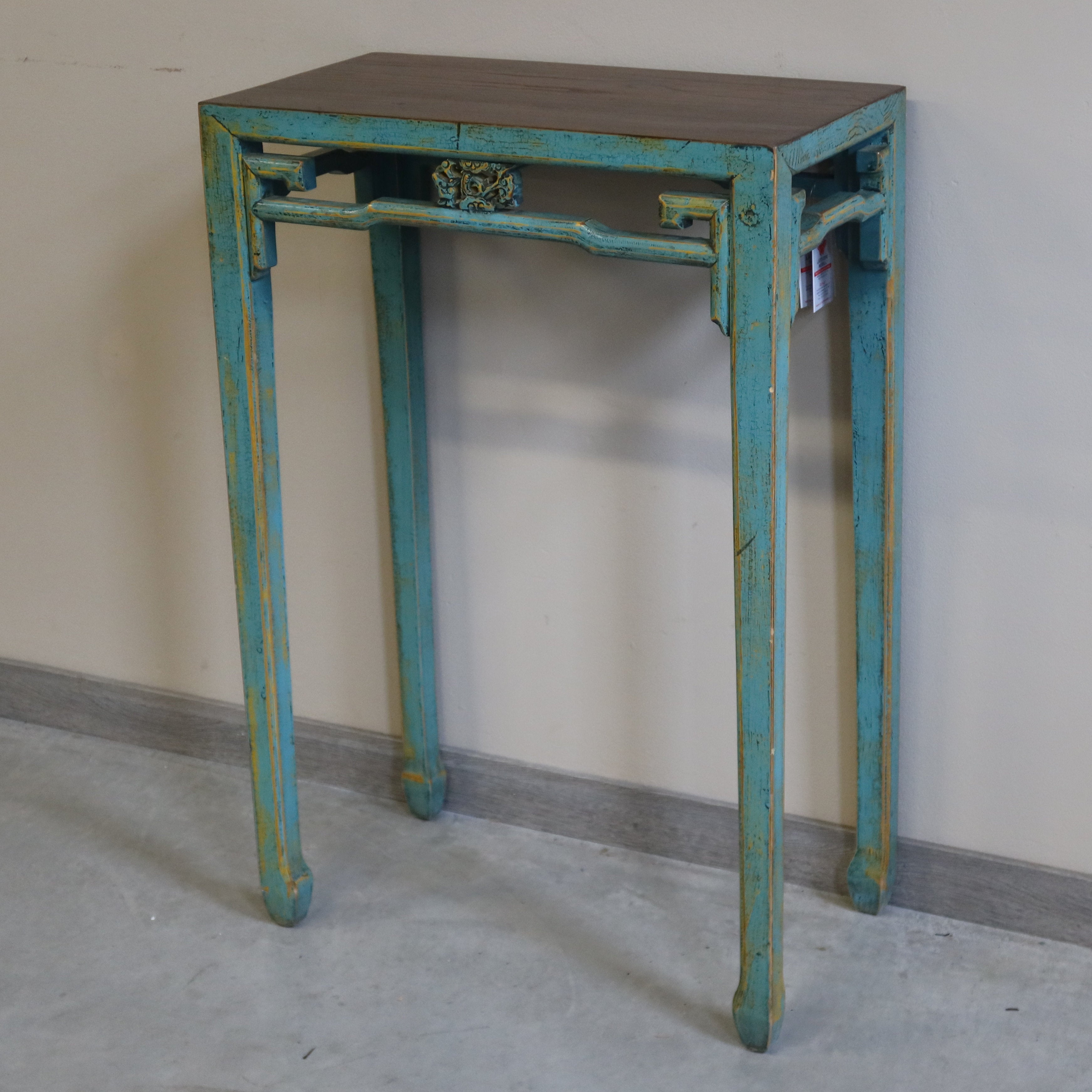 CONSOLINA CORTA LACCATA PIANO LEGNO