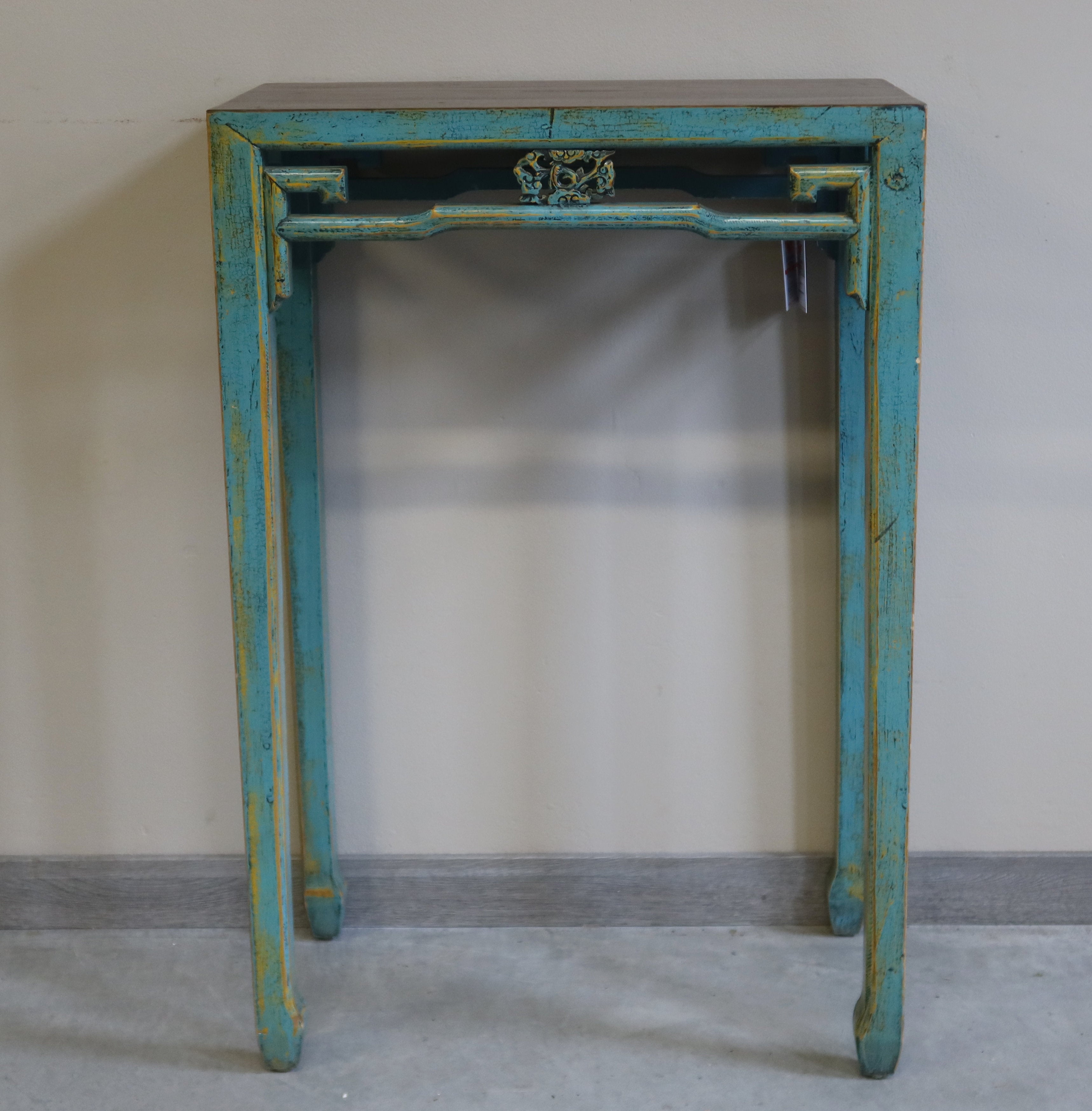 CONSOLINA CORTA LACCATA PIANO LEGNO