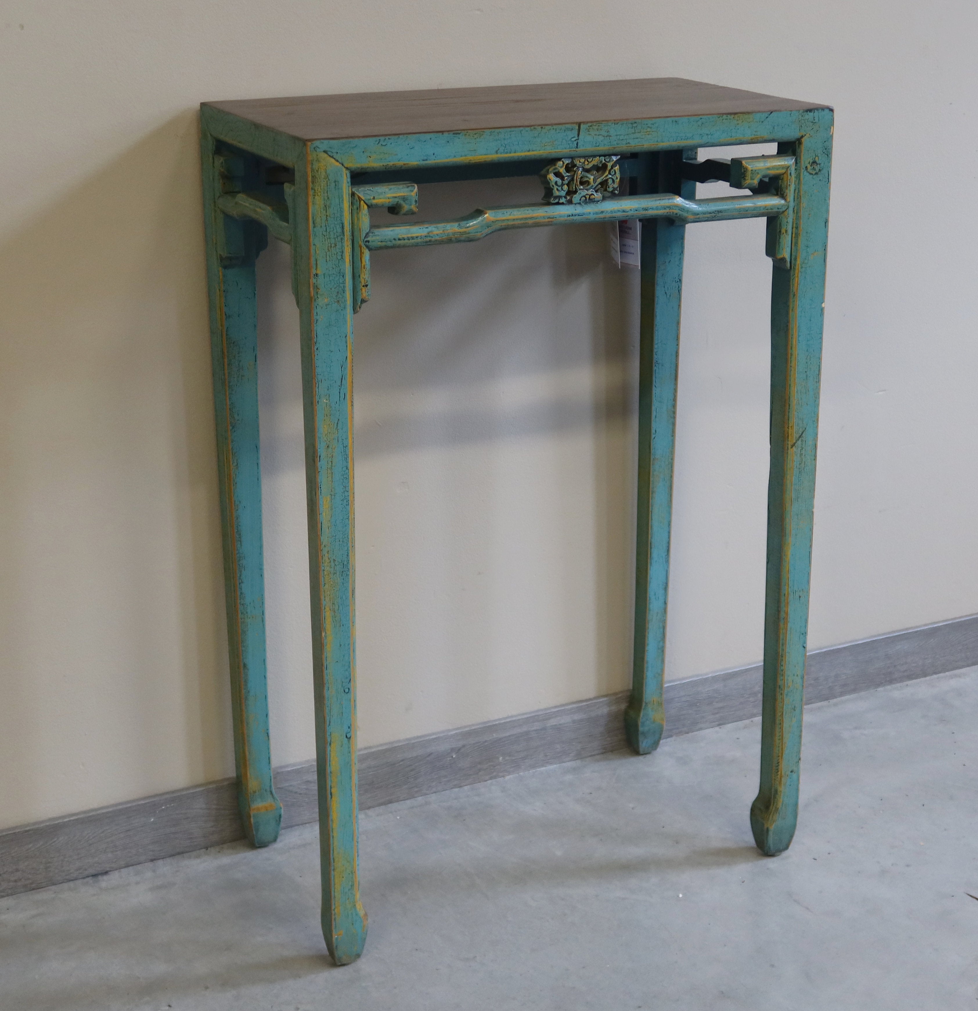 CONSOLINA CORTA LACCATA PIANO LEGNO