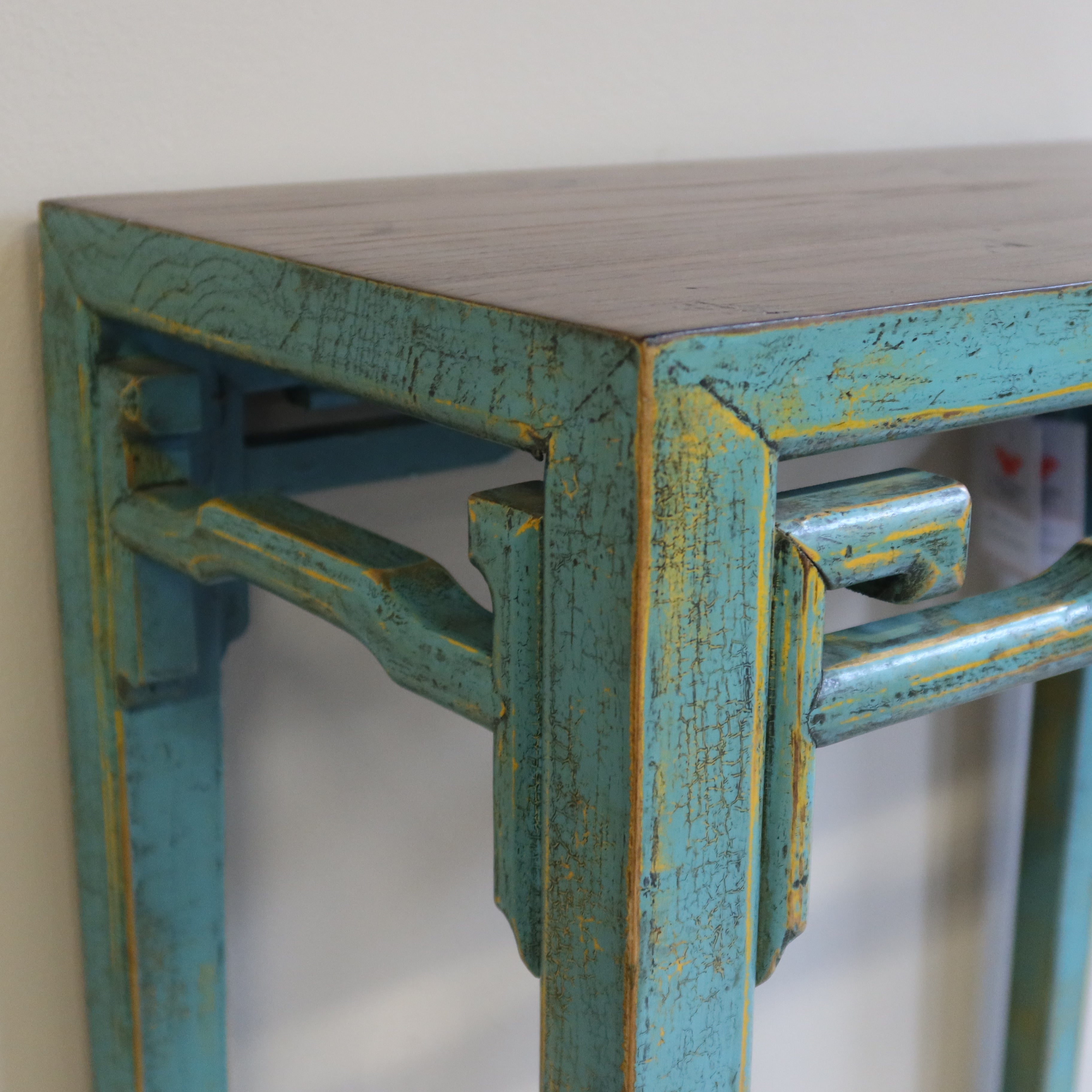 CONSOLINA CORTA LACCATA PIANO LEGNO