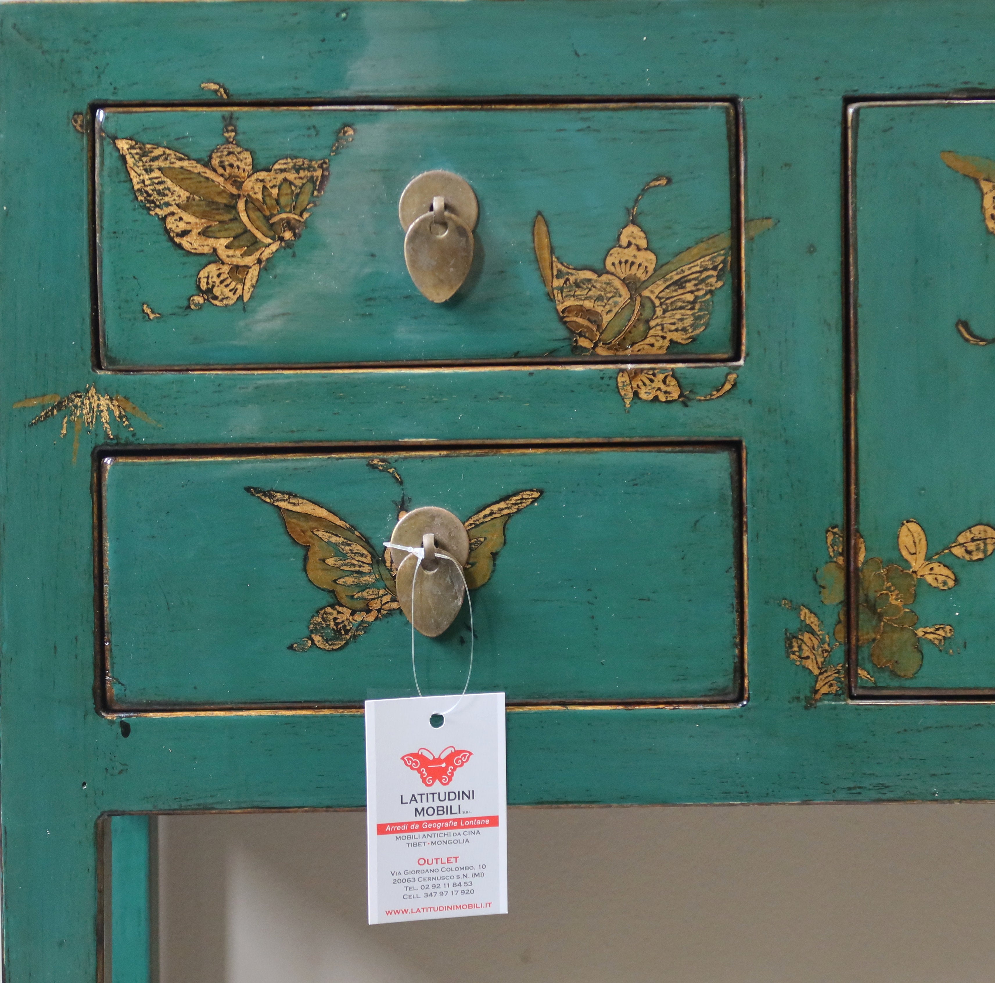 CONSOLLE SHANXI IN LACCA DECORATA