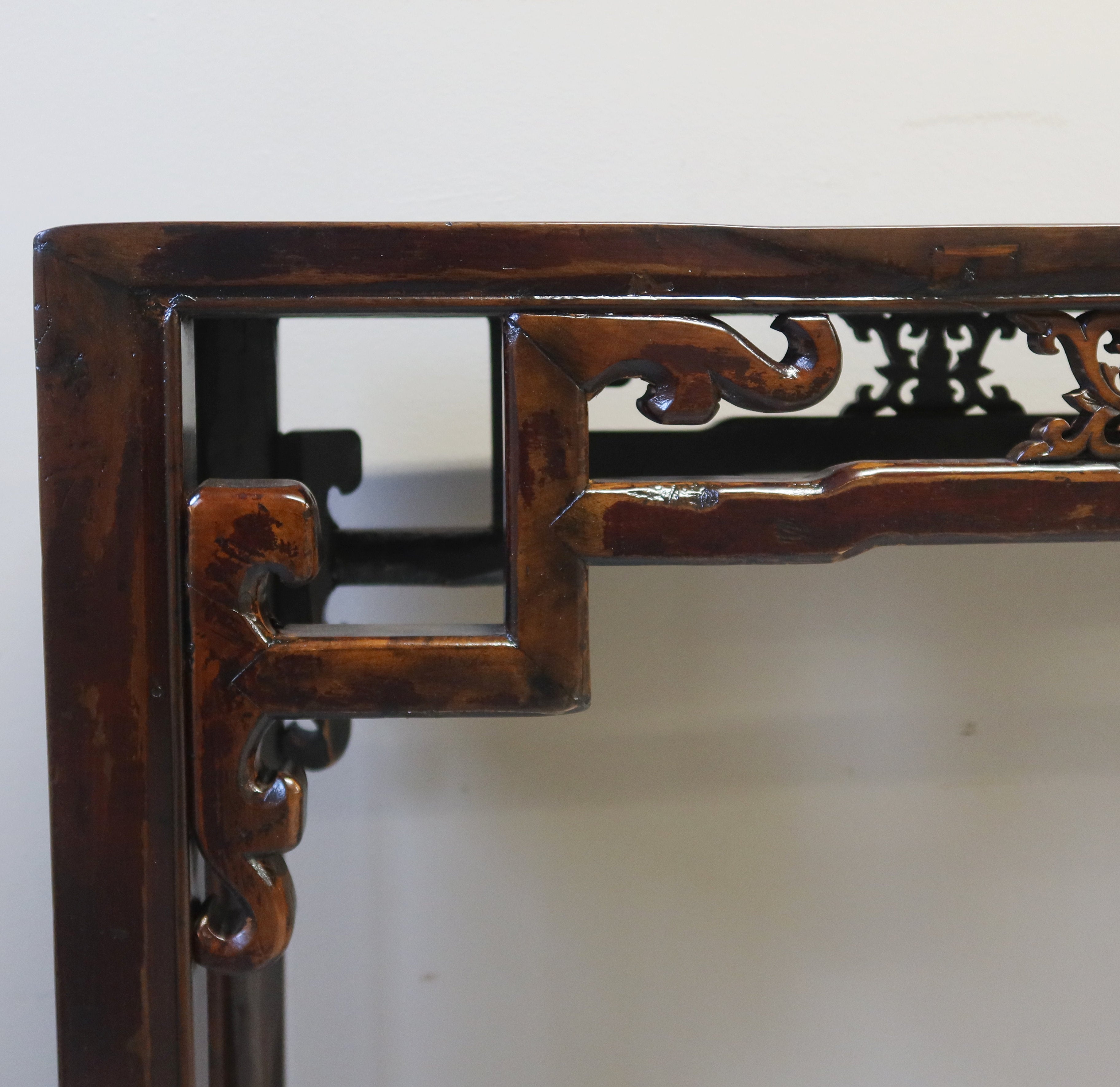 CONSOLLE OLMO CINESE E PIANO RATTAN