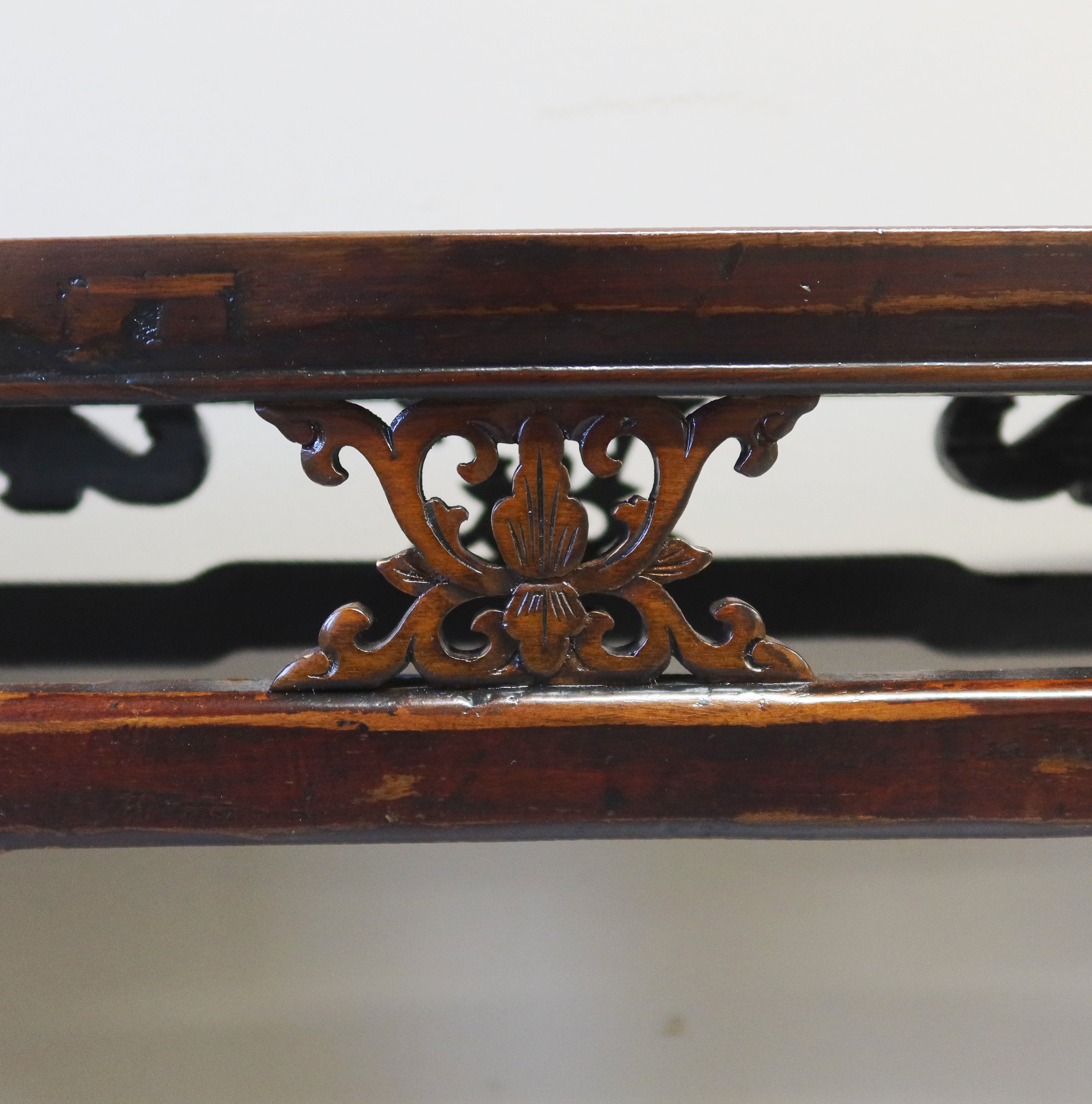 CONSOLLE OLMO CINESE E PIANO RATTAN