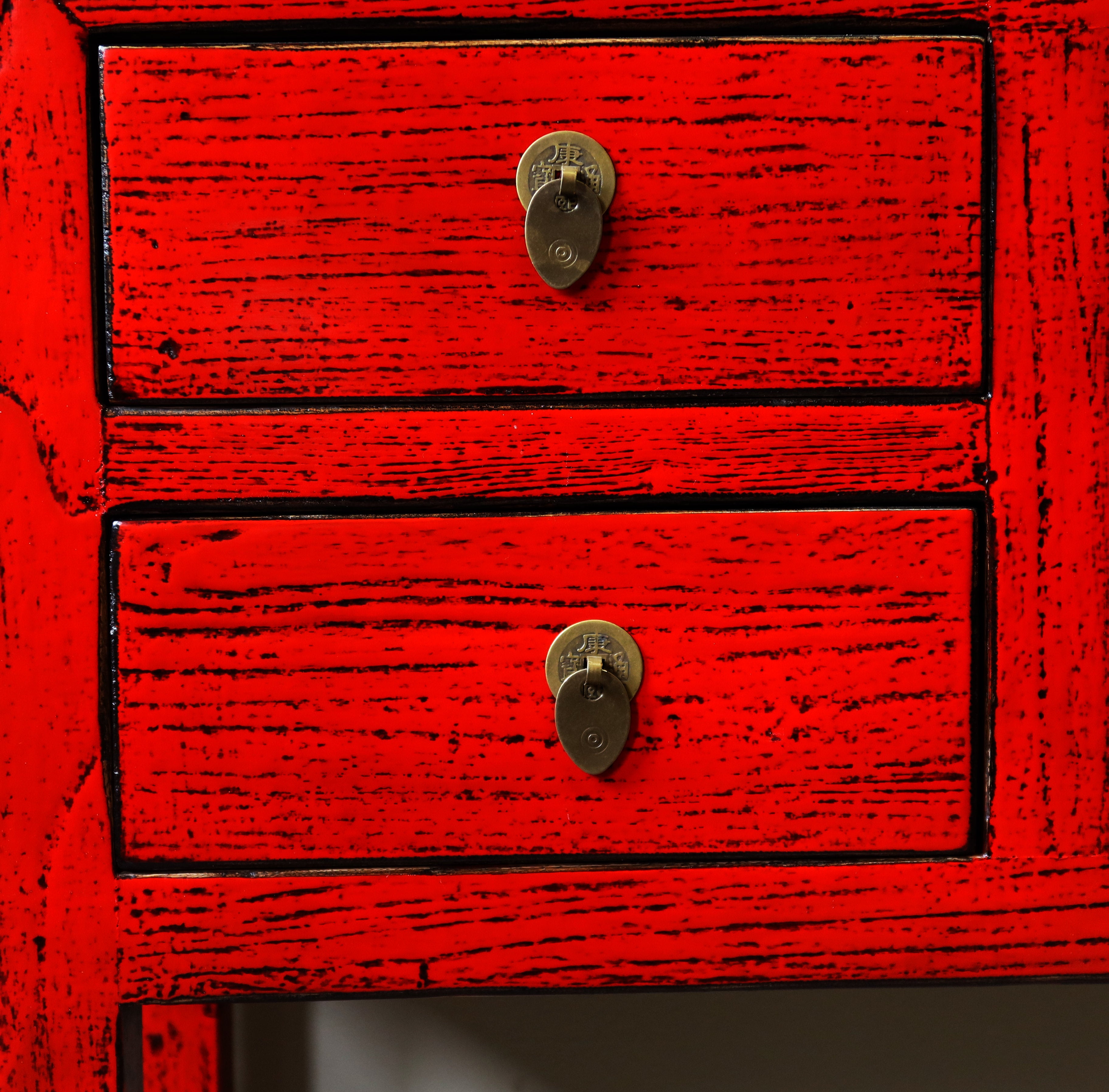 CONSOLLE CINESE LACCA ROSSA