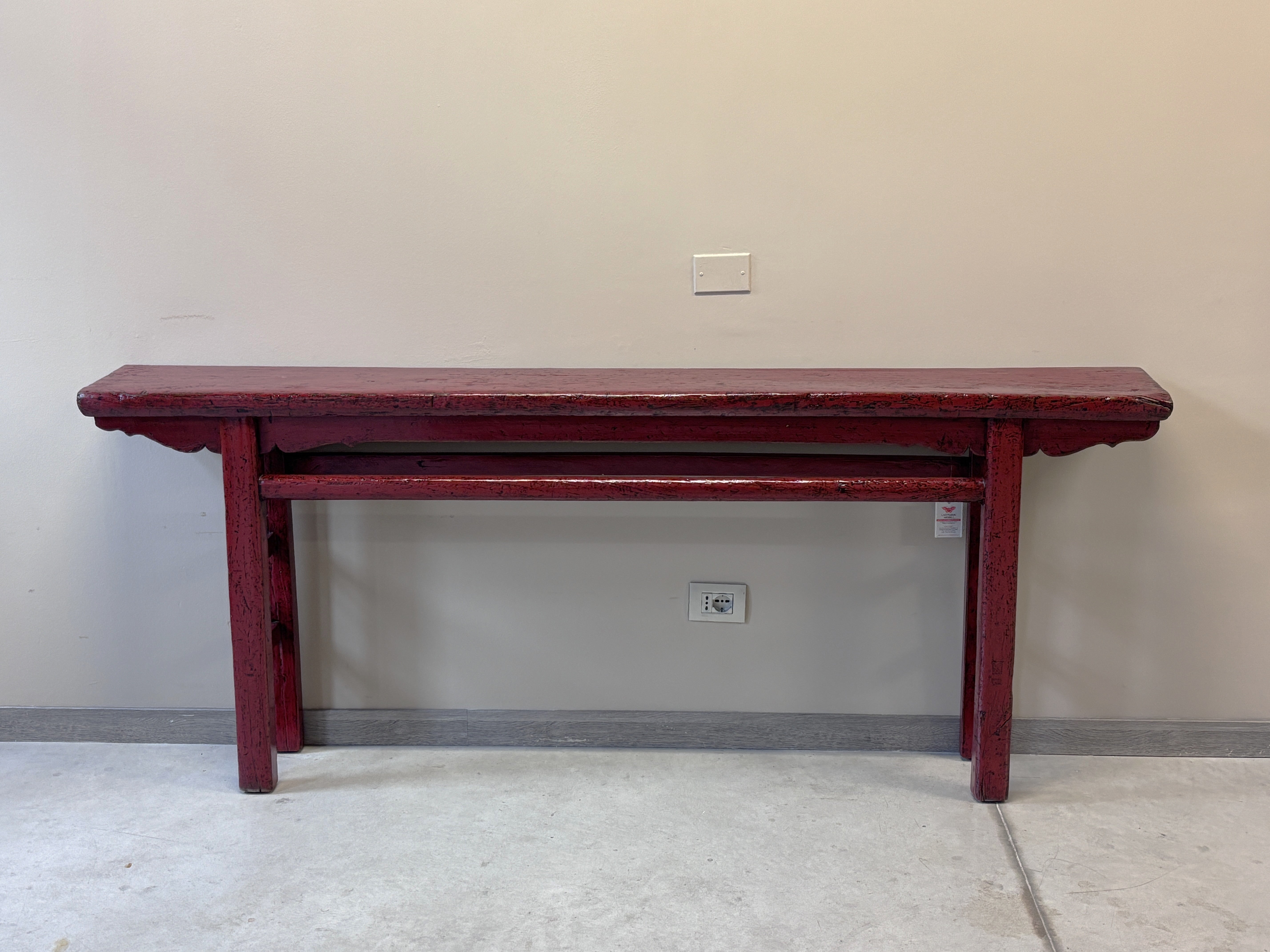 Consolle cinese lacca rossa