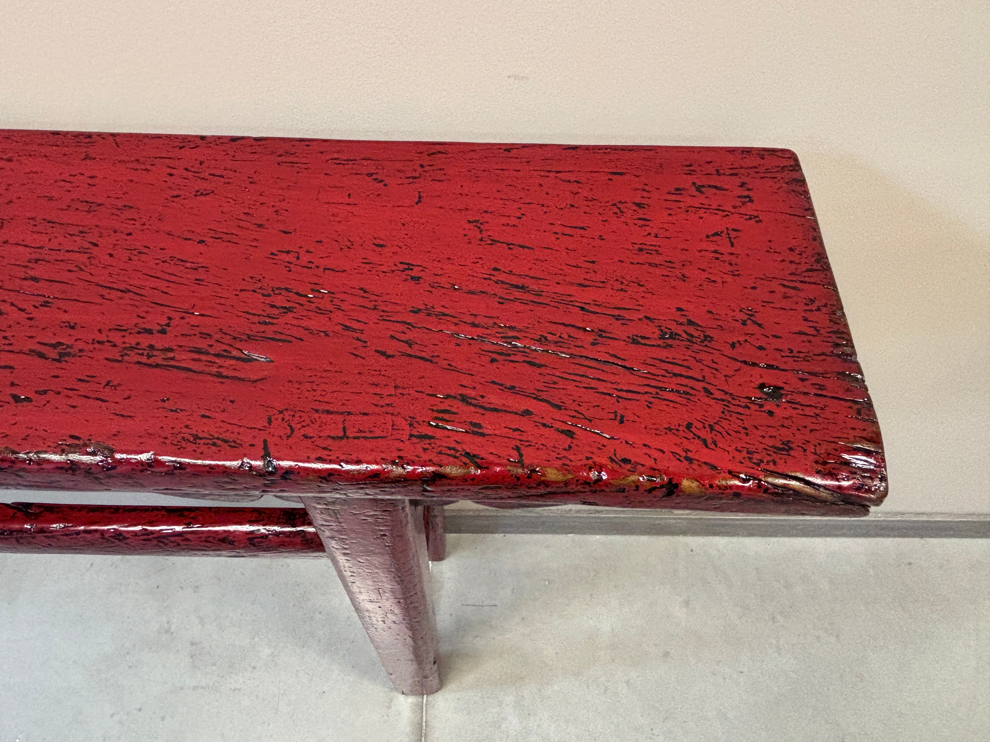 Consolle cinese lacca rossa