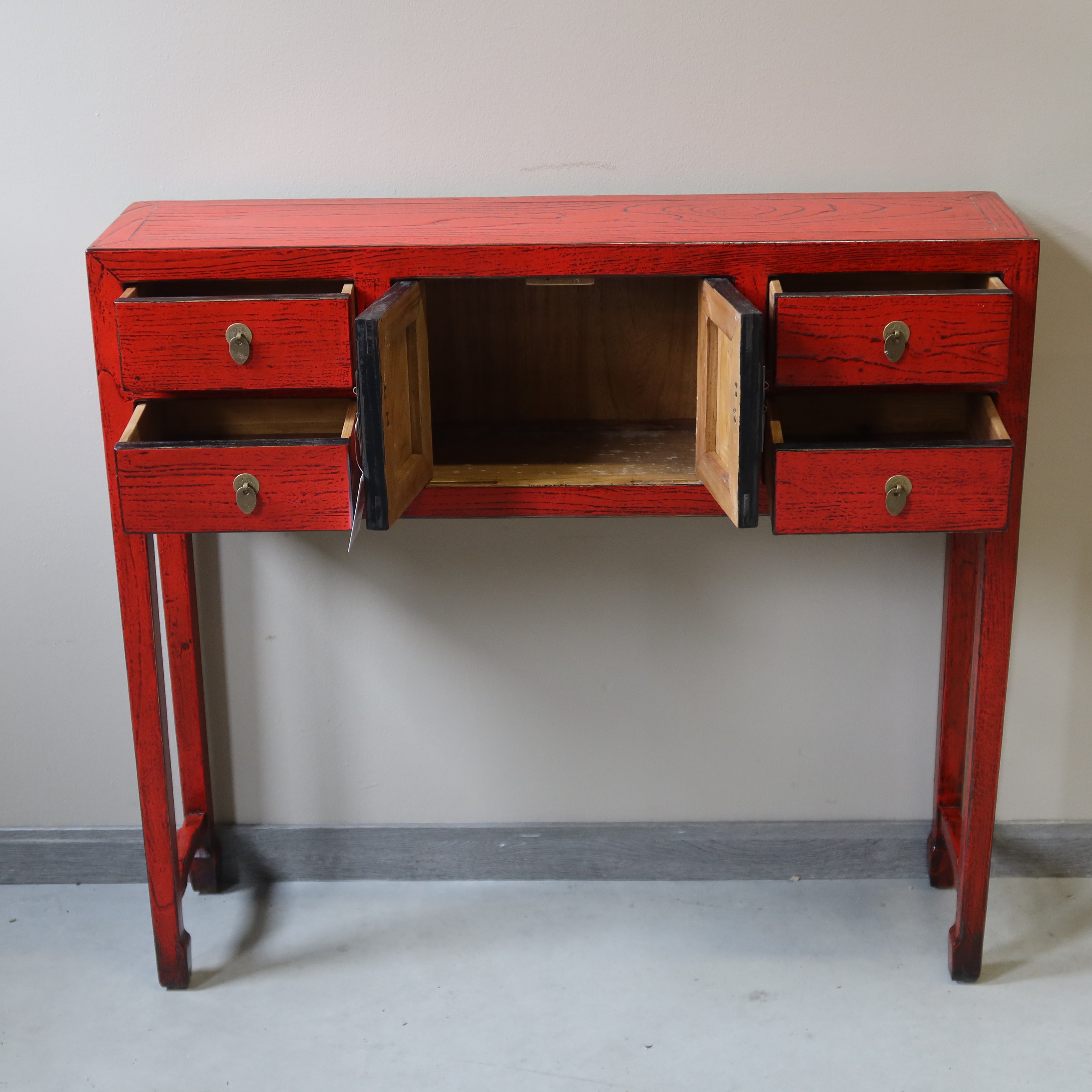 CONSOLLE CINESE LACCA ROSSA