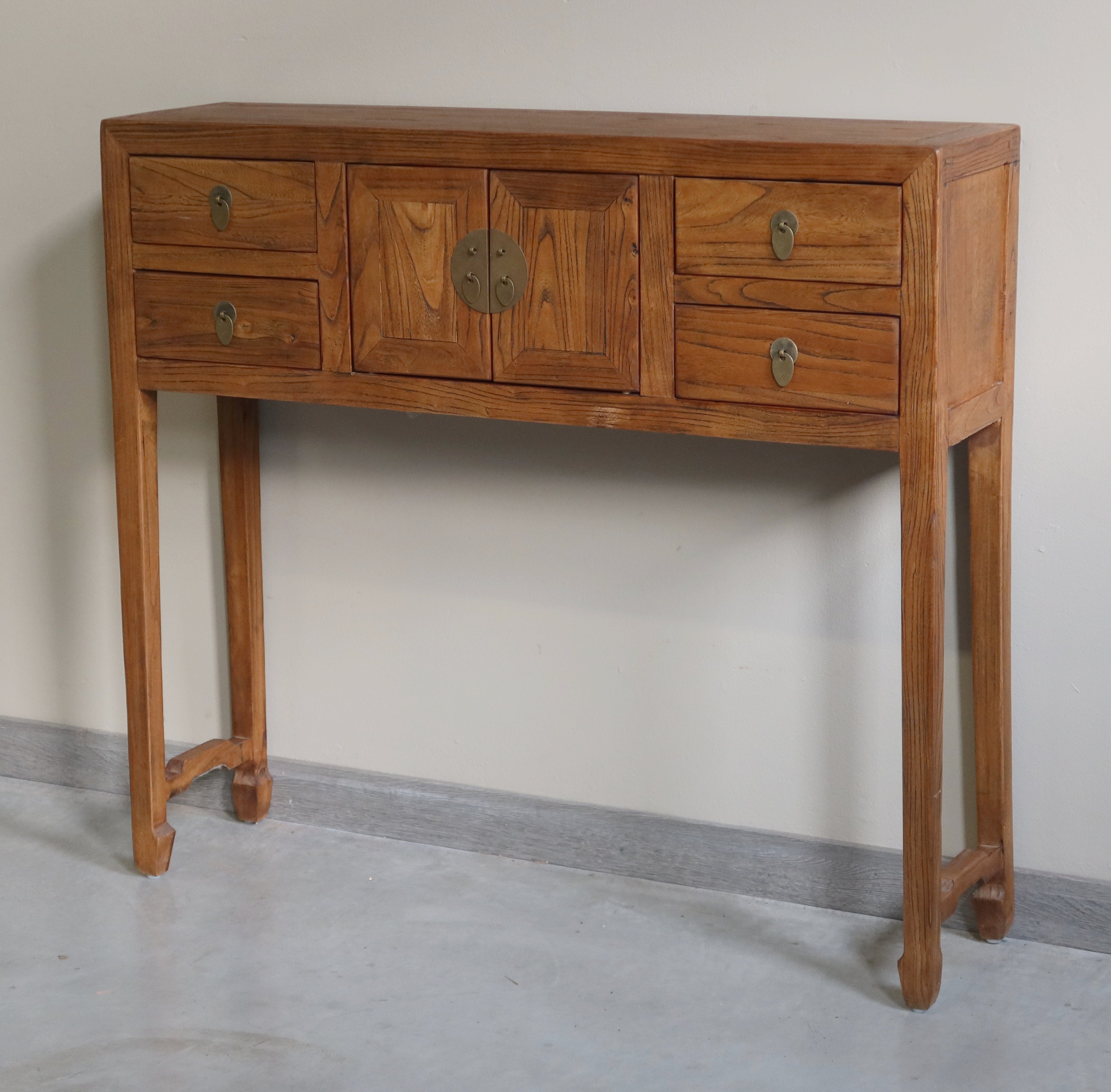 CONSOLLE CINESE OLMO NATURALE