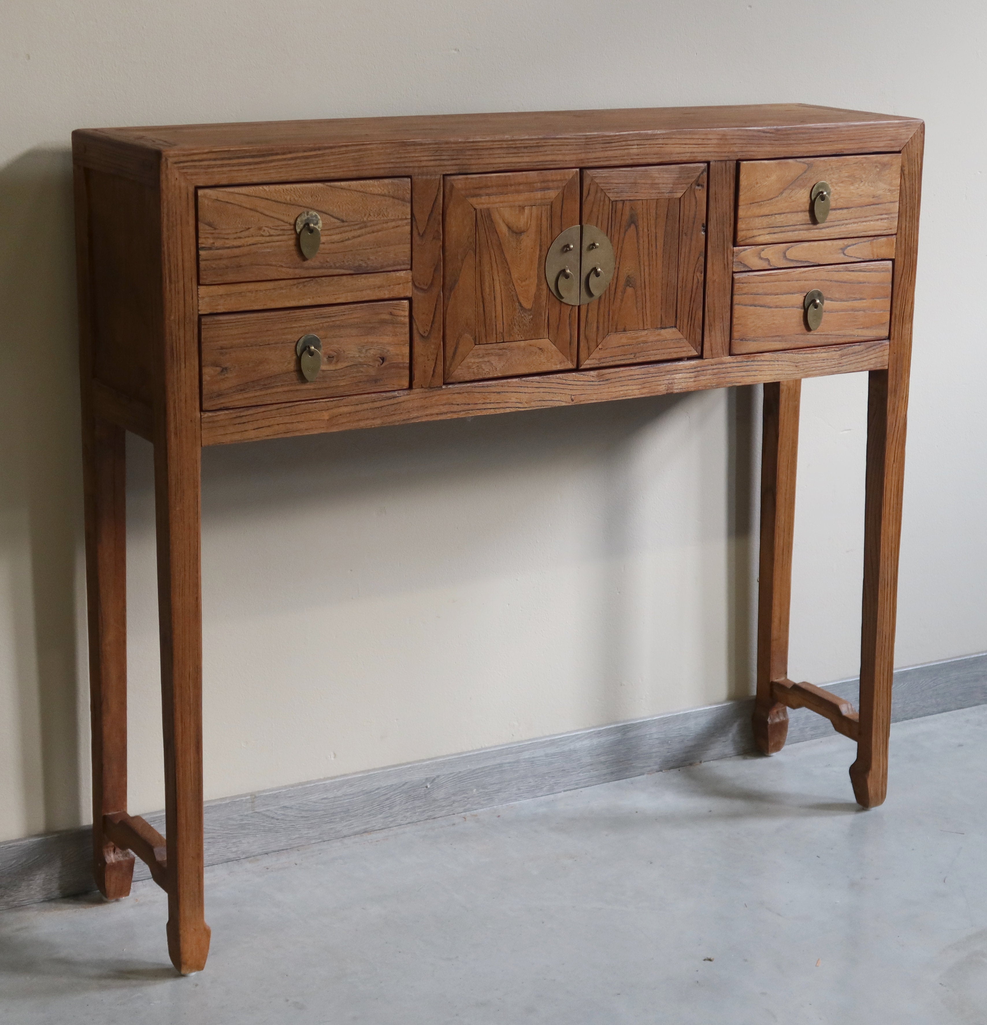 CONSOLLE CINESE OLMO NATURALE