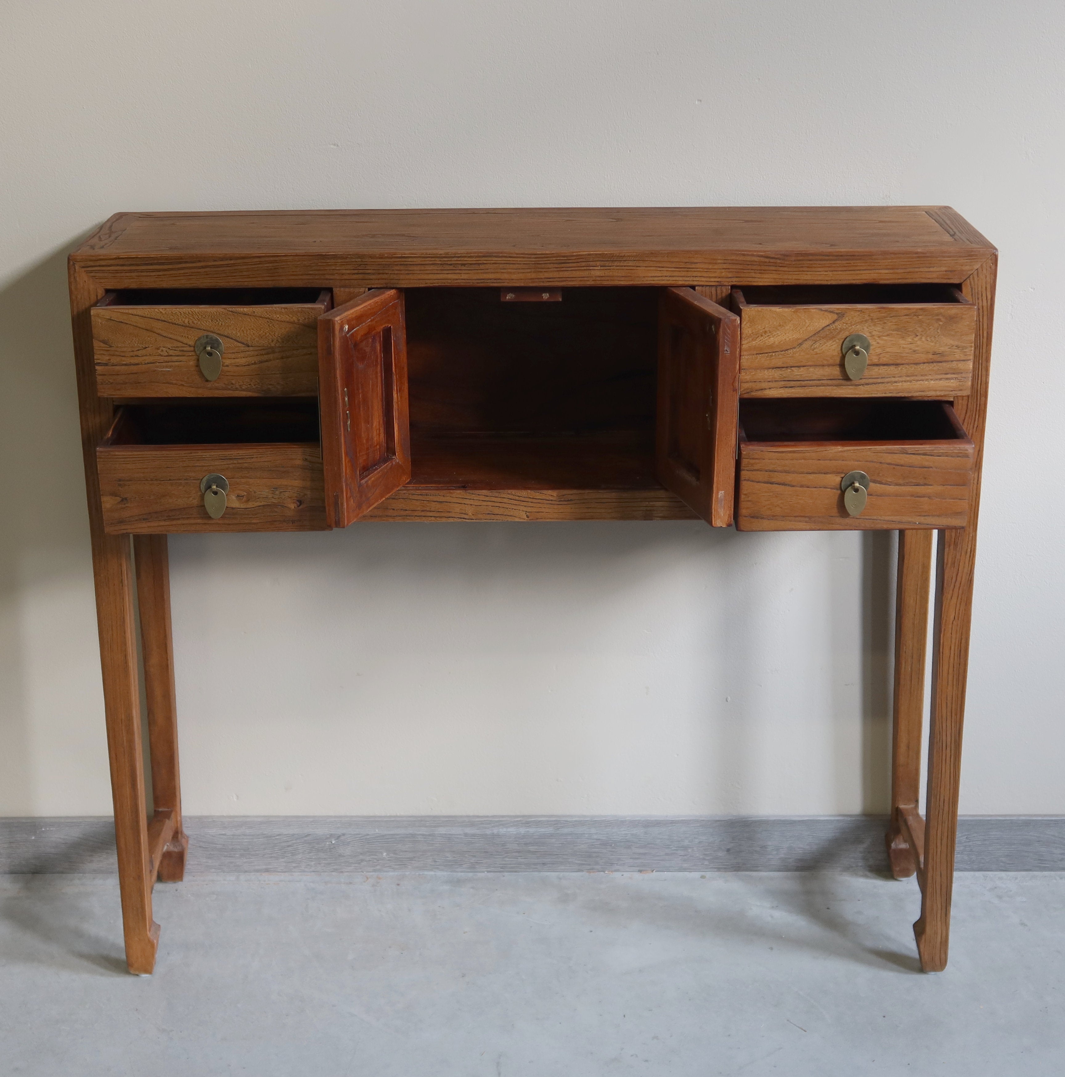 CONSOLLE CINESE OLMO NATURALE