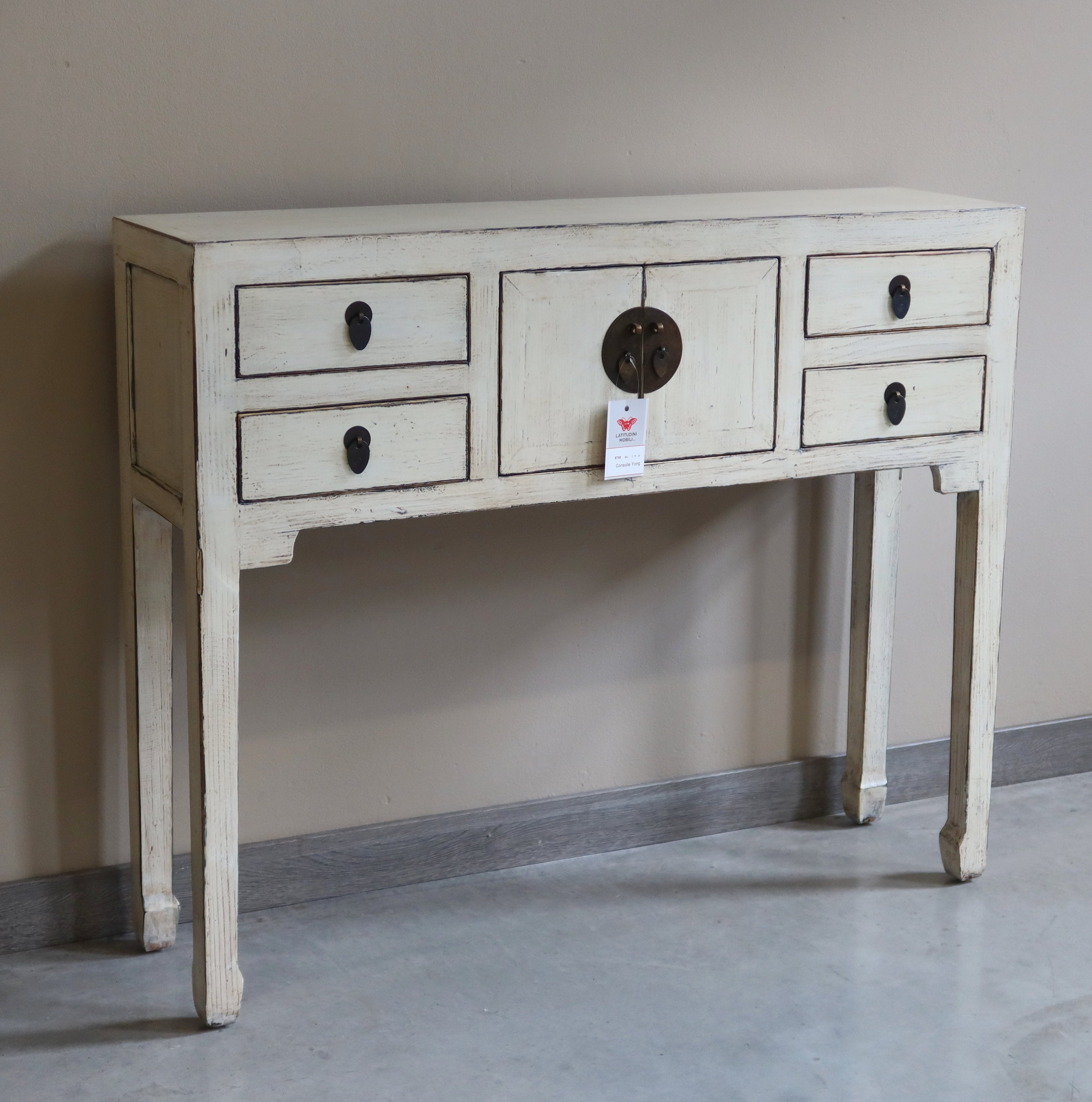 CONSOLLE CINESE LACCA BIANCA