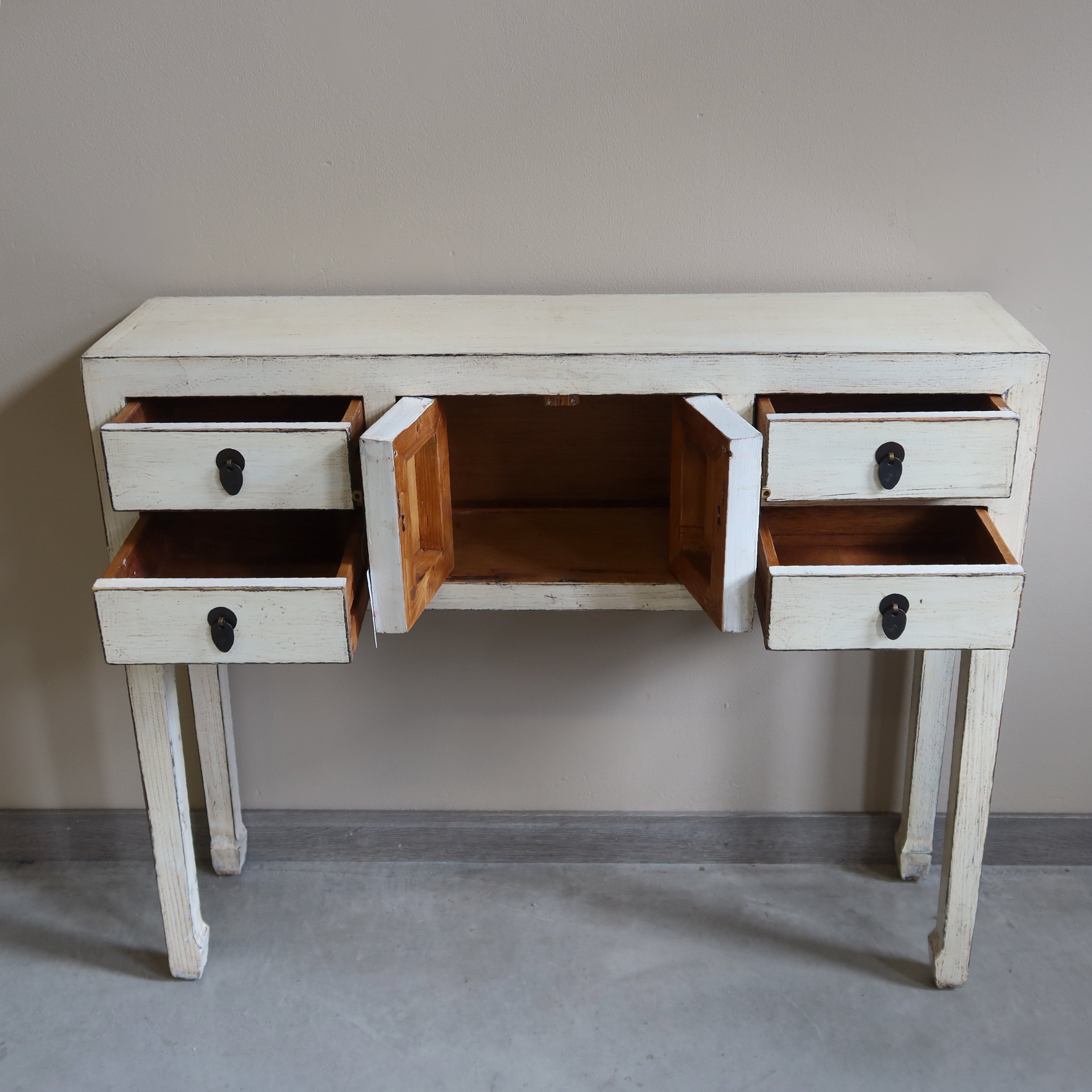 CONSOLLE CINESE LACCA BIANCA