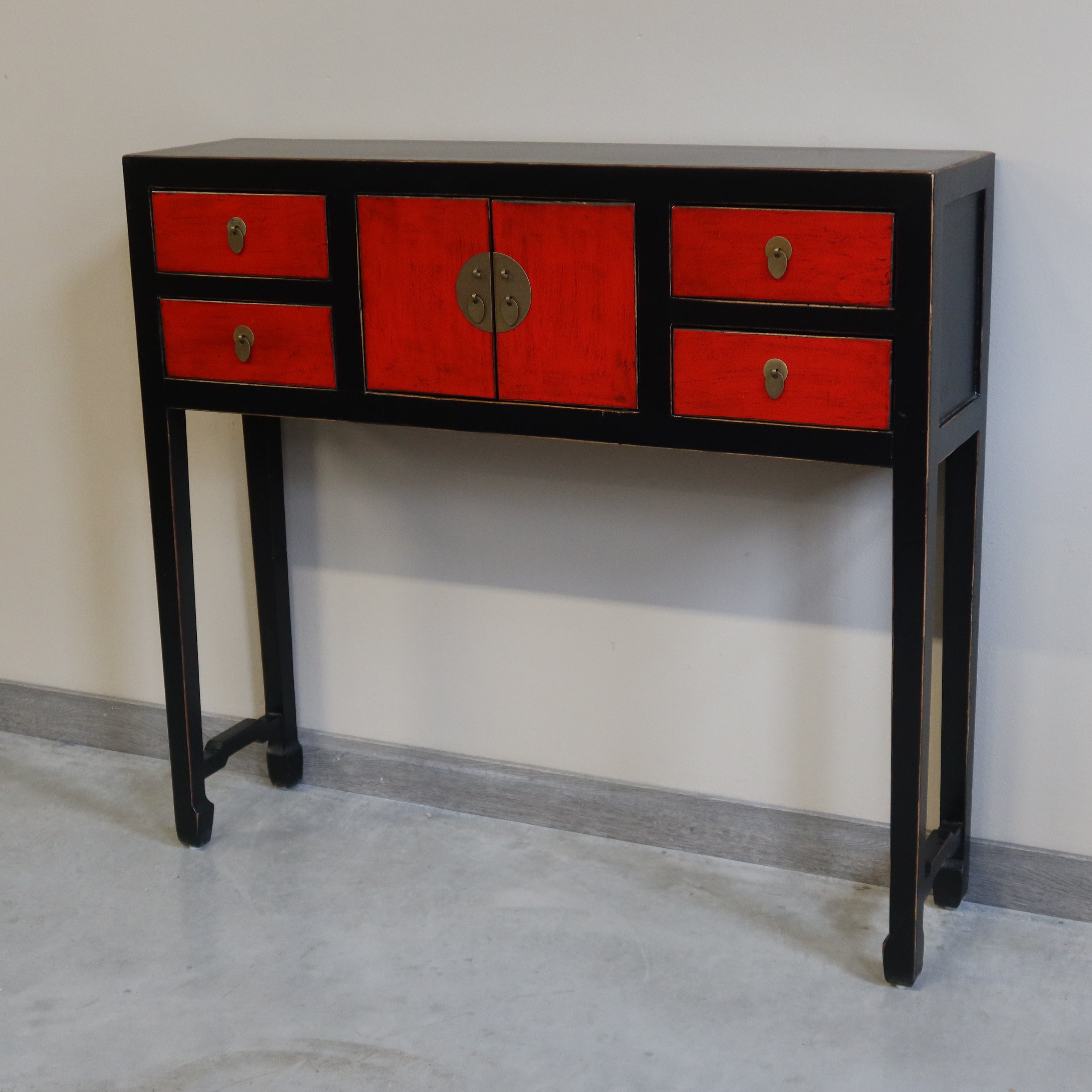 CONSOLINA CINESE IN LACCA BICOLORE