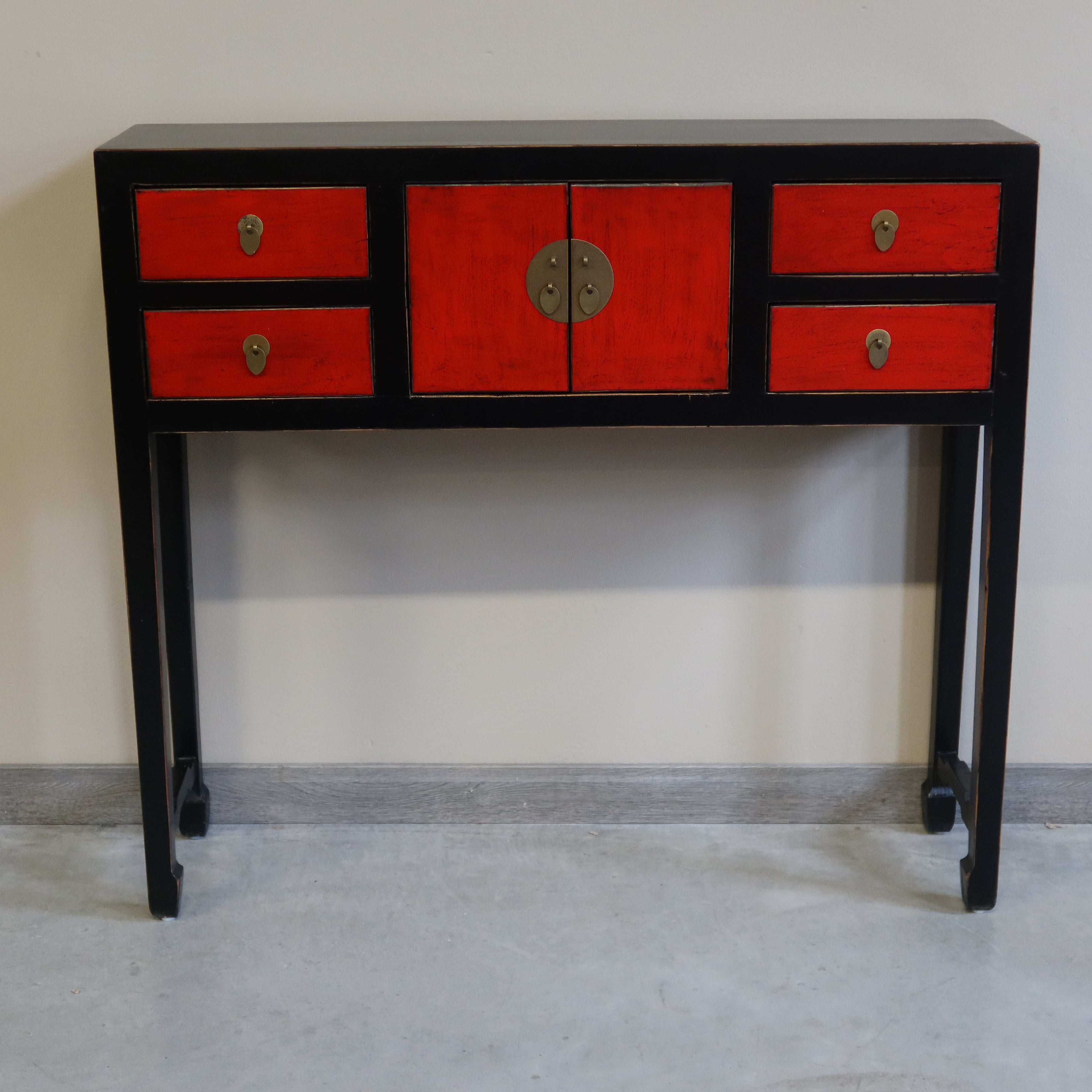 CONSOLINA CINESE IN LACCA BICOLORE