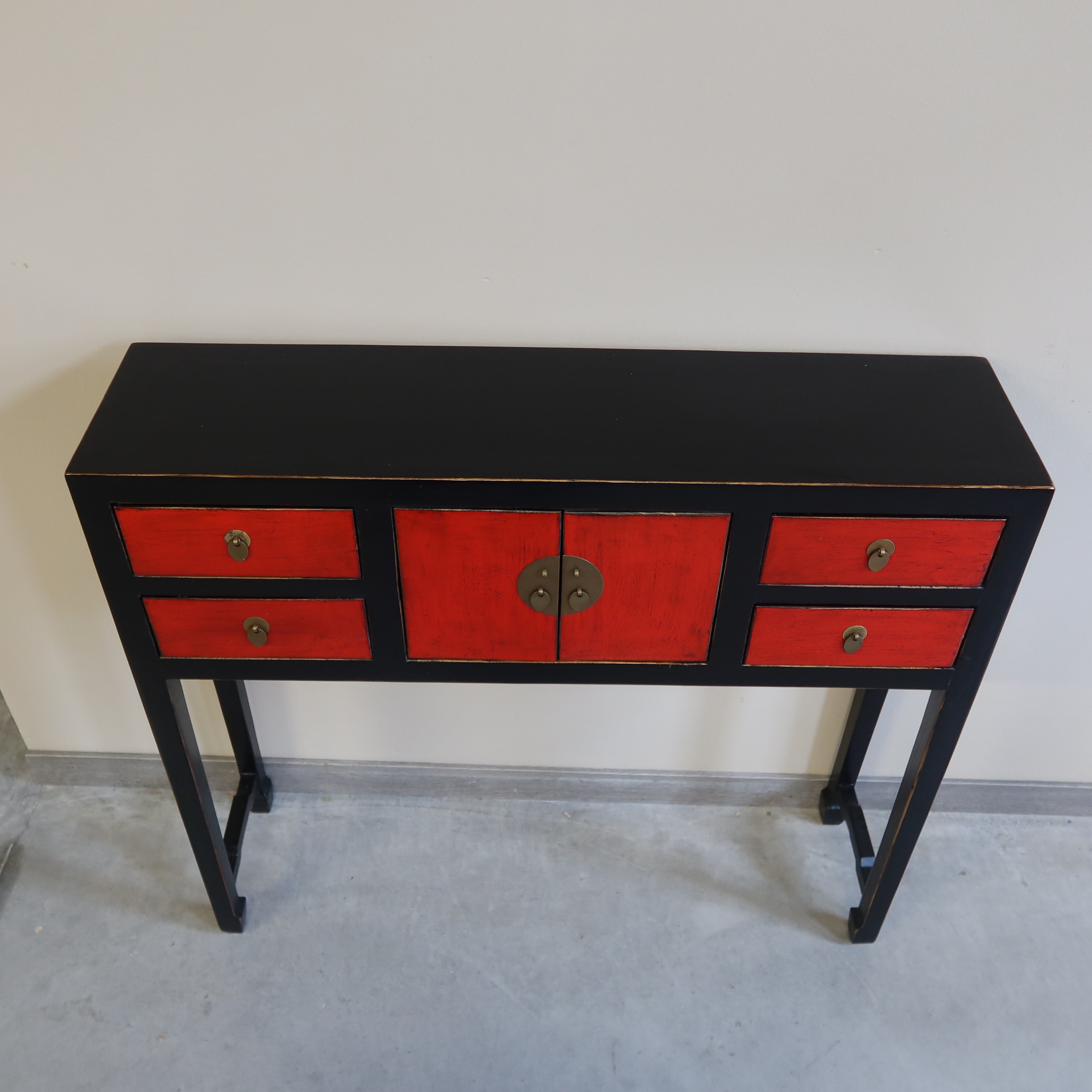 CONSOLINA CINESE IN LACCA BICOLORE