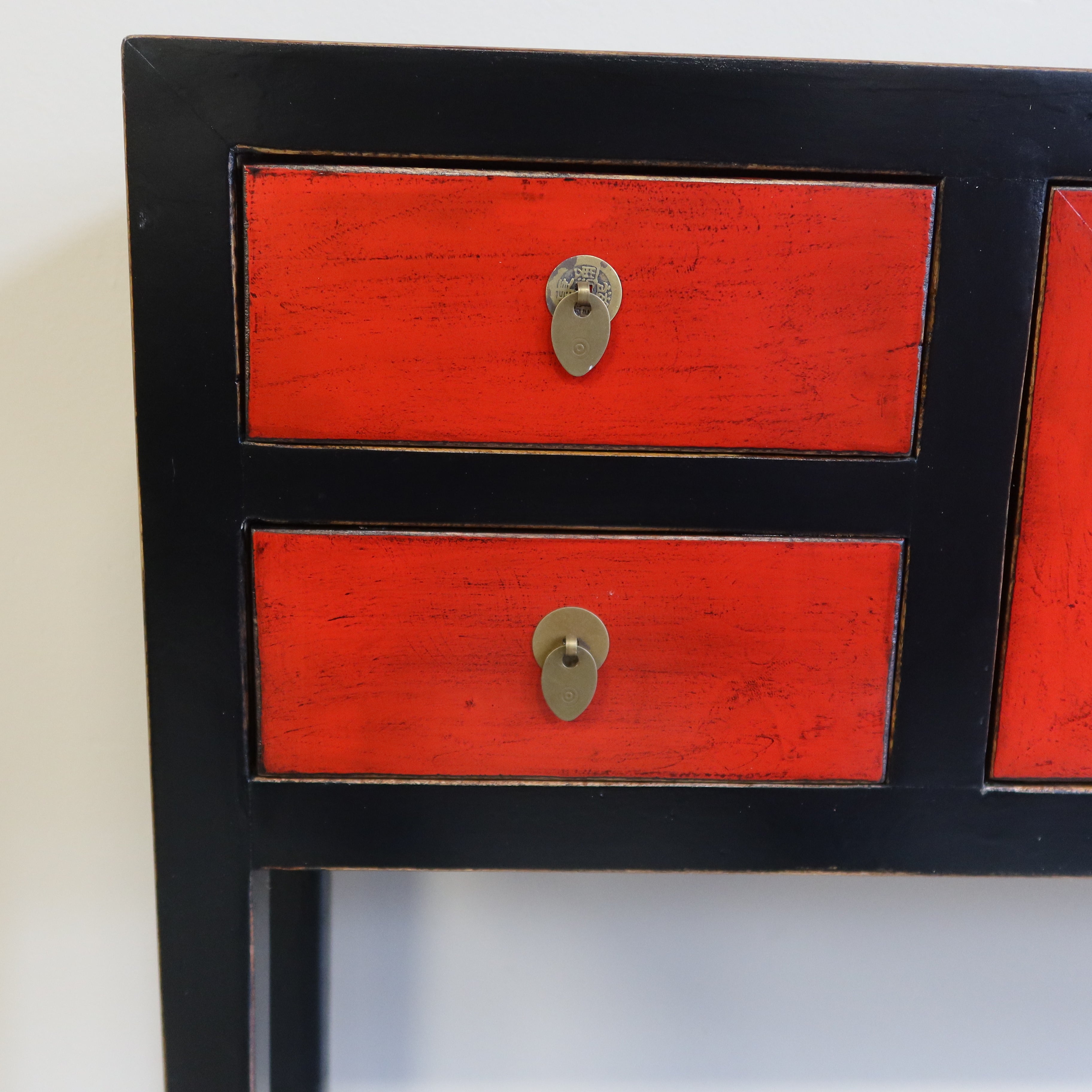 CONSOLINA CINESE IN LACCA BICOLORE