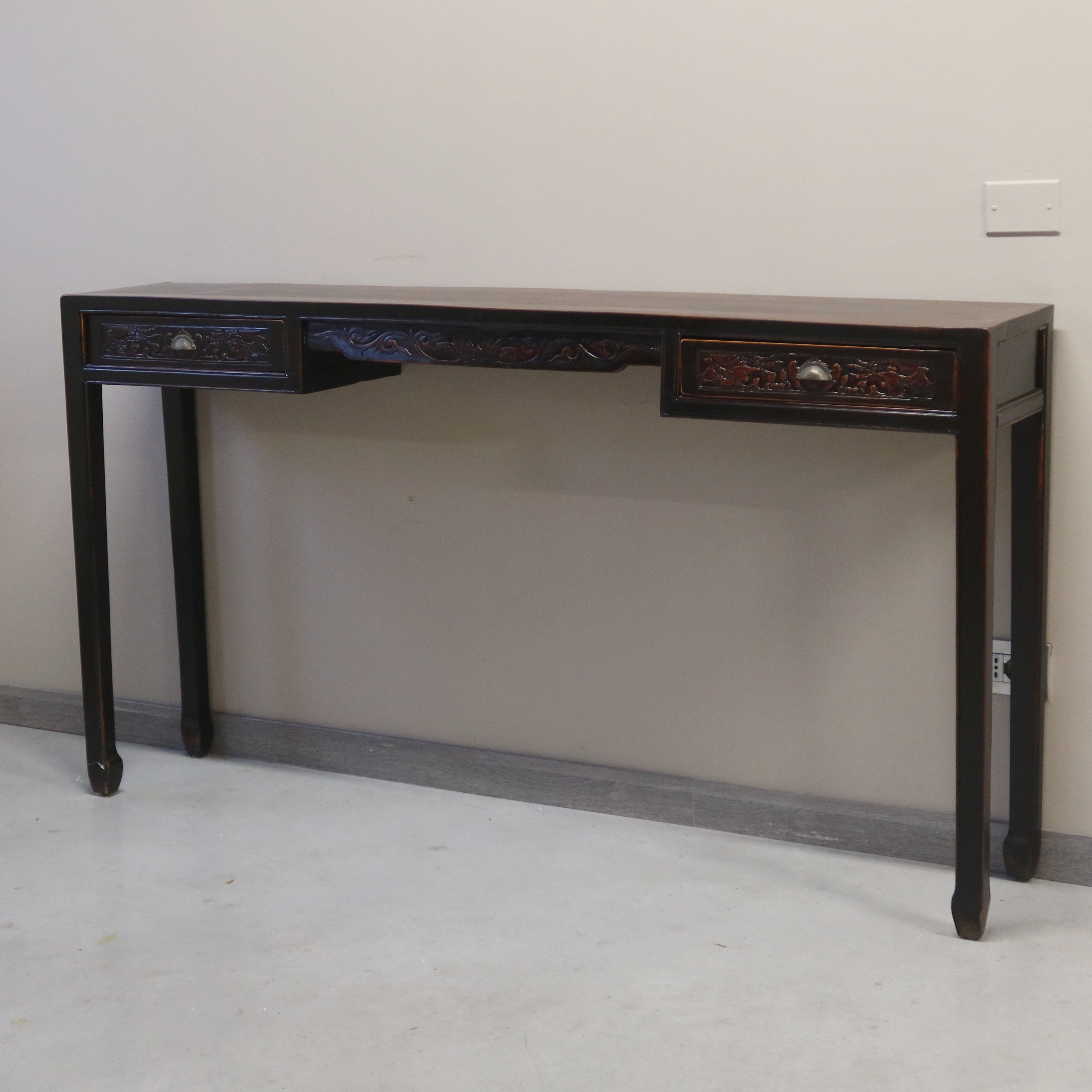 CONSOLLE 2 CASSETTI E INTAGLI