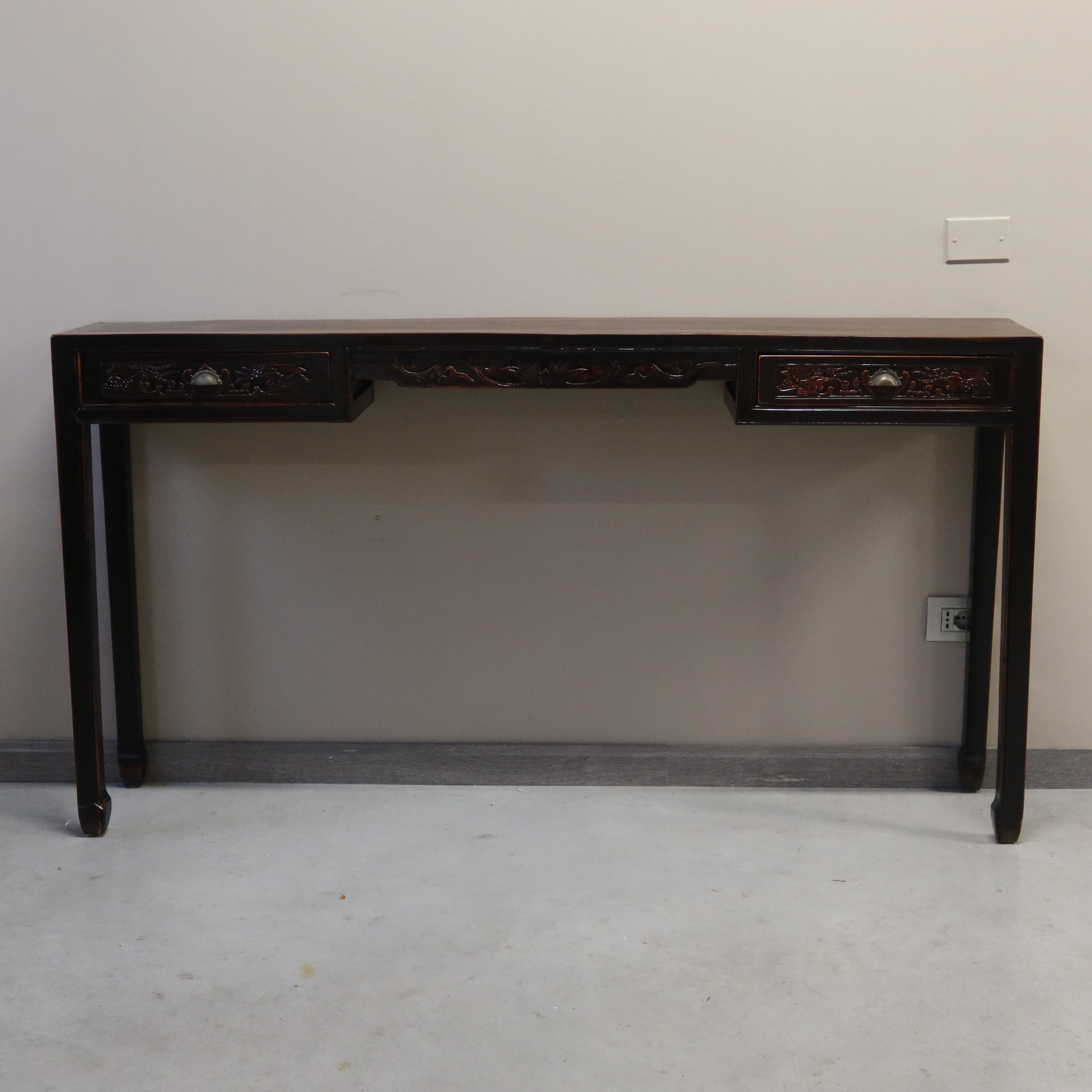 CONSOLLE 2 CASSETTI E INTAGLI