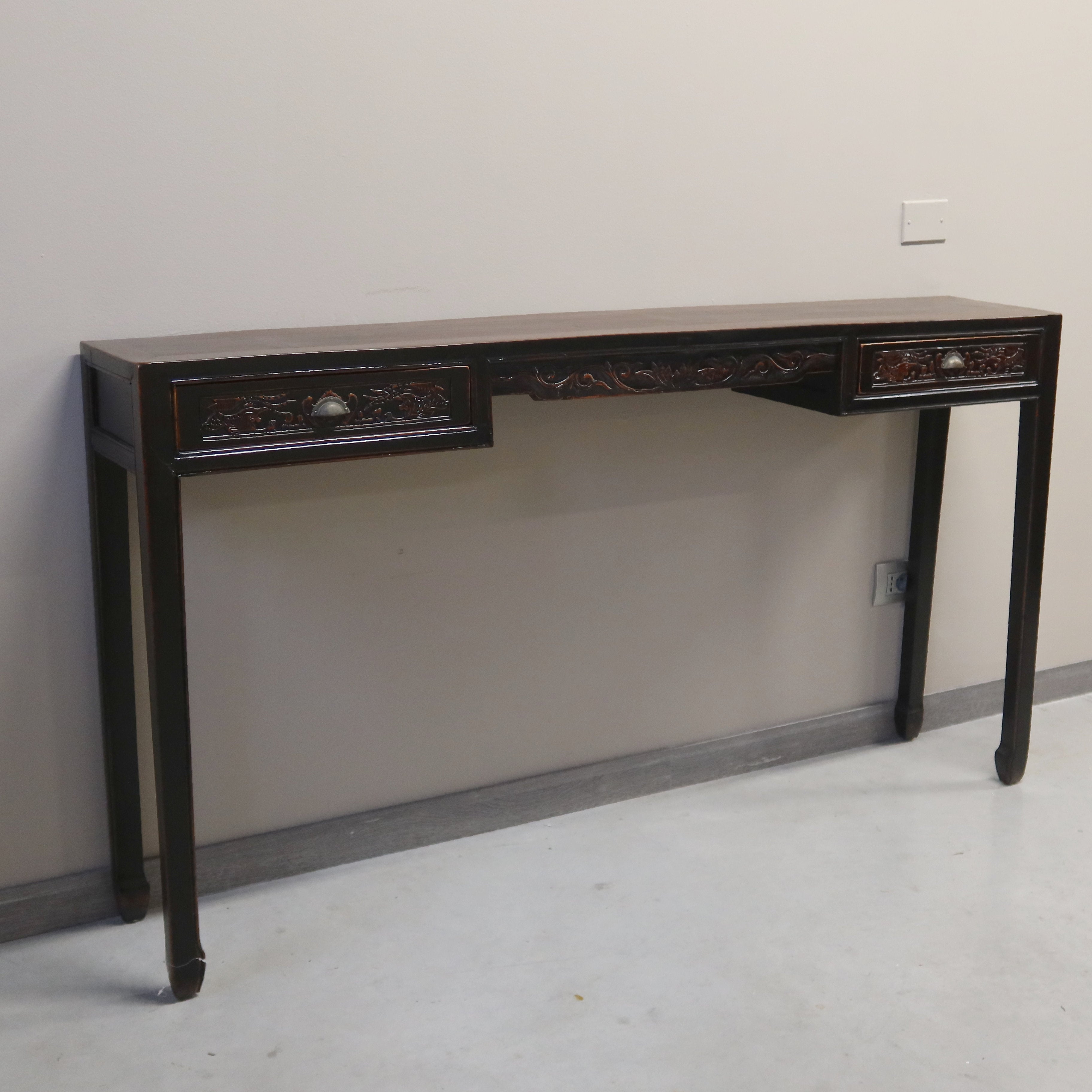 CONSOLLE 2 CASSETTI E INTAGLI