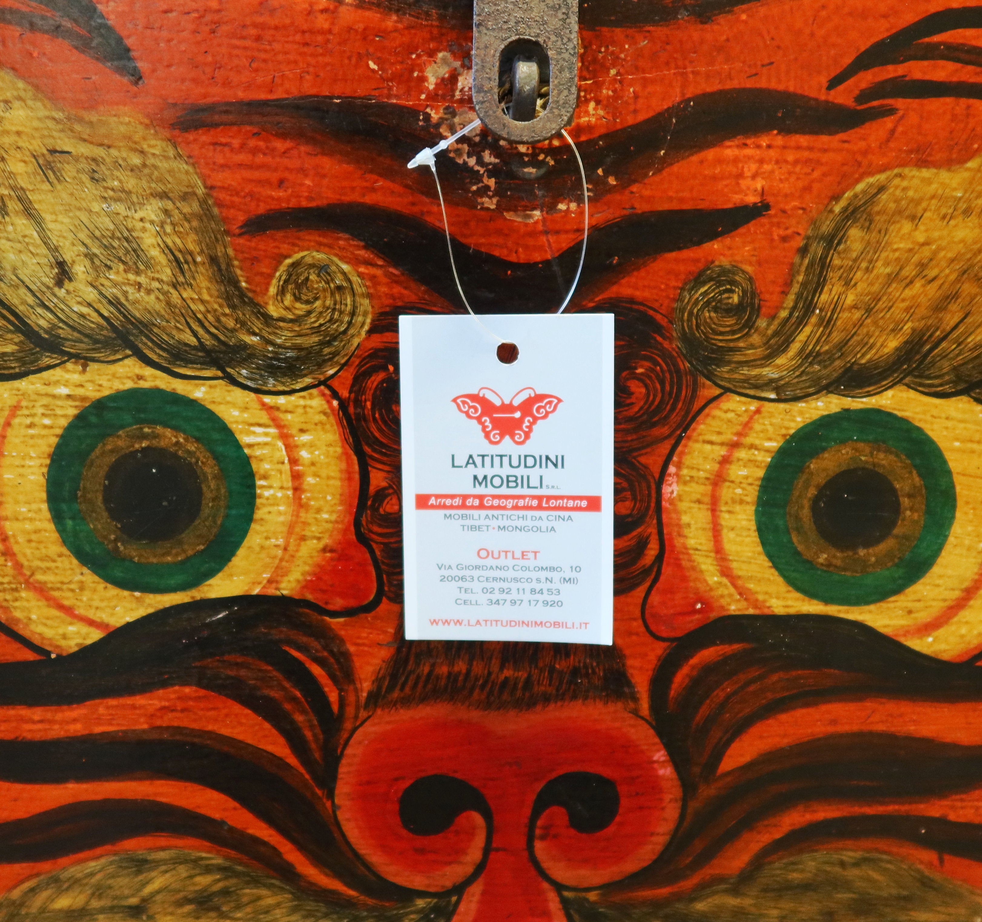 BAULE DEL QINGHAI CON DECORO TIGRE