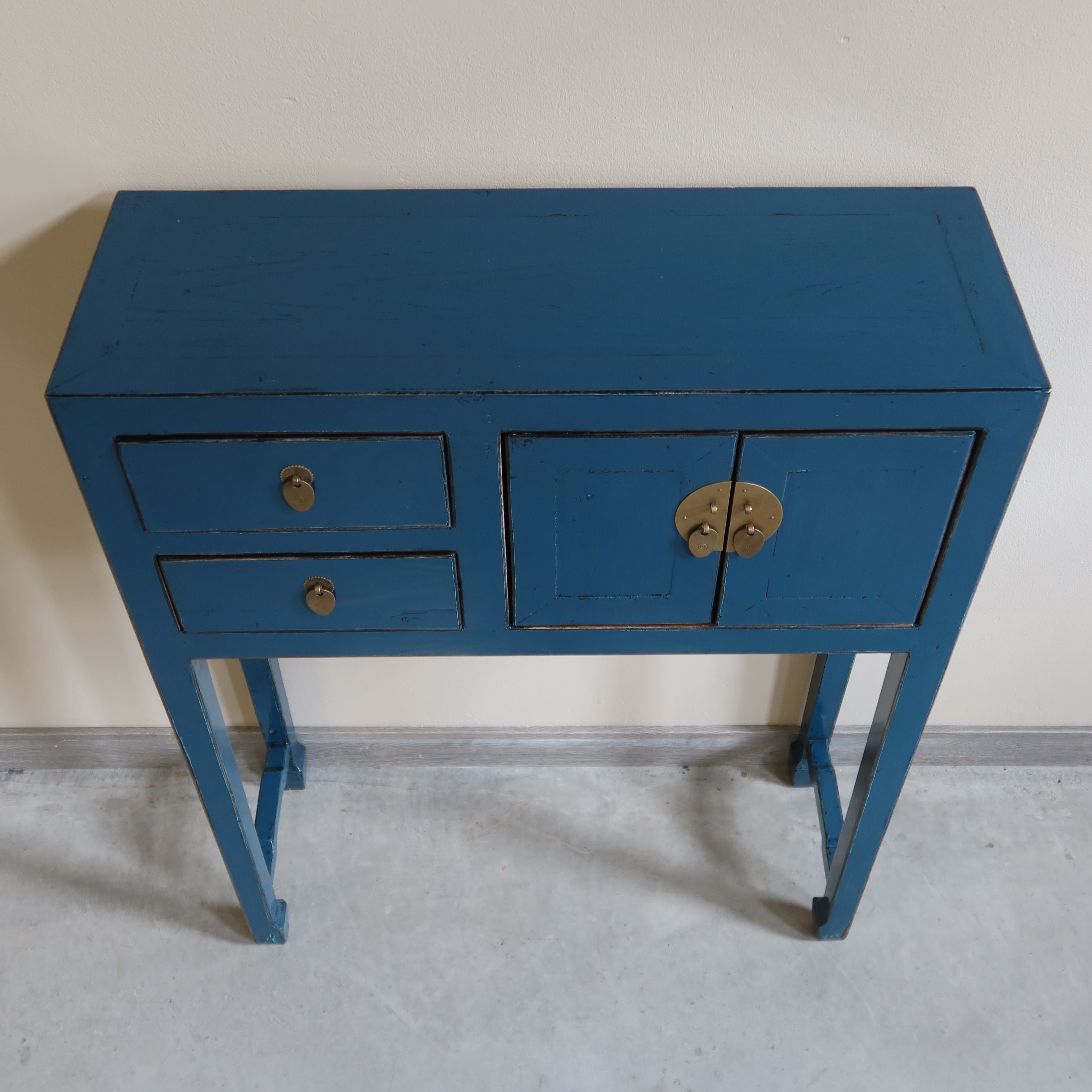 CONSOLINA CINESE LACCA BLU