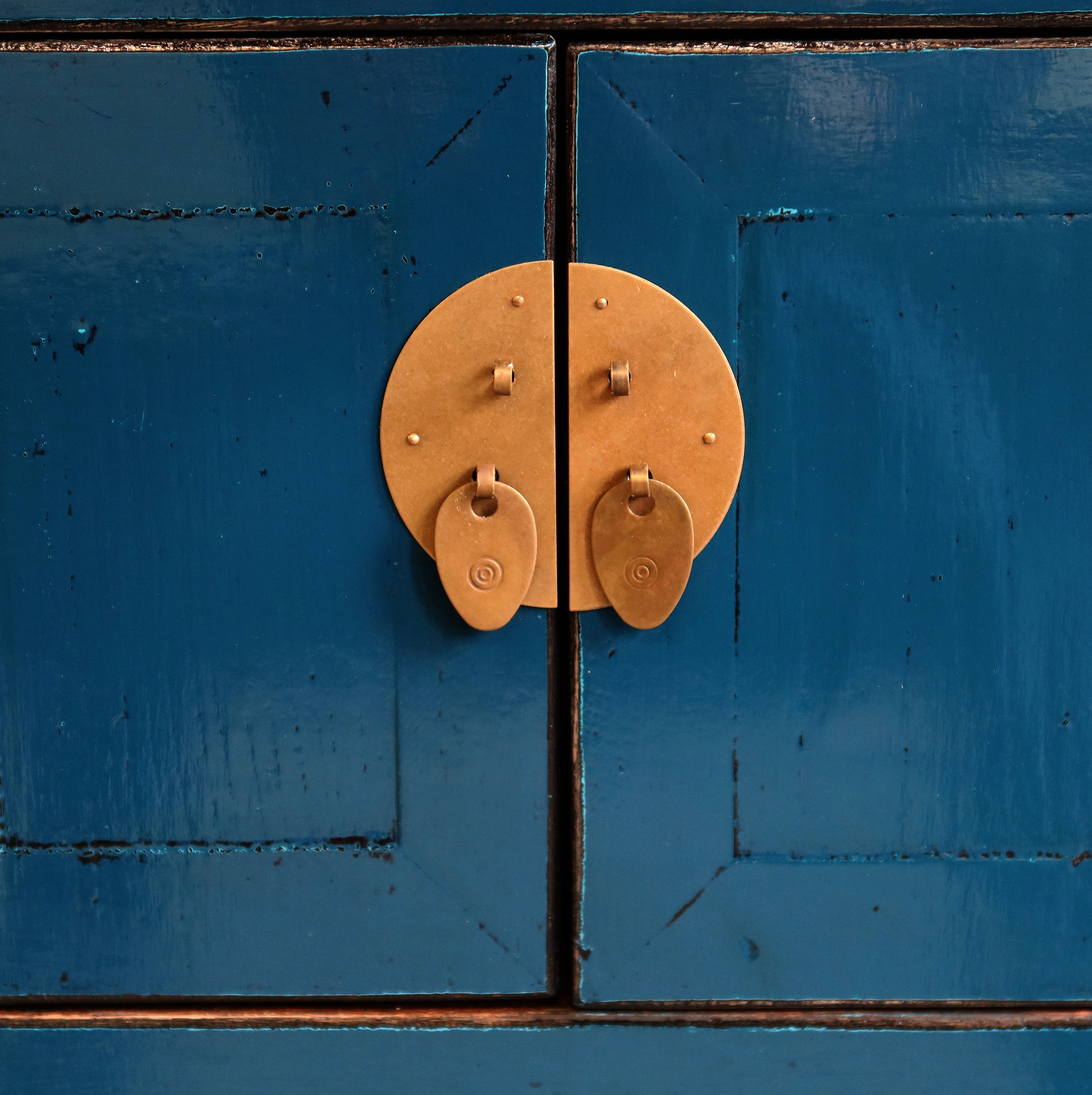 CONSOLINA CINESE LACCA BLU