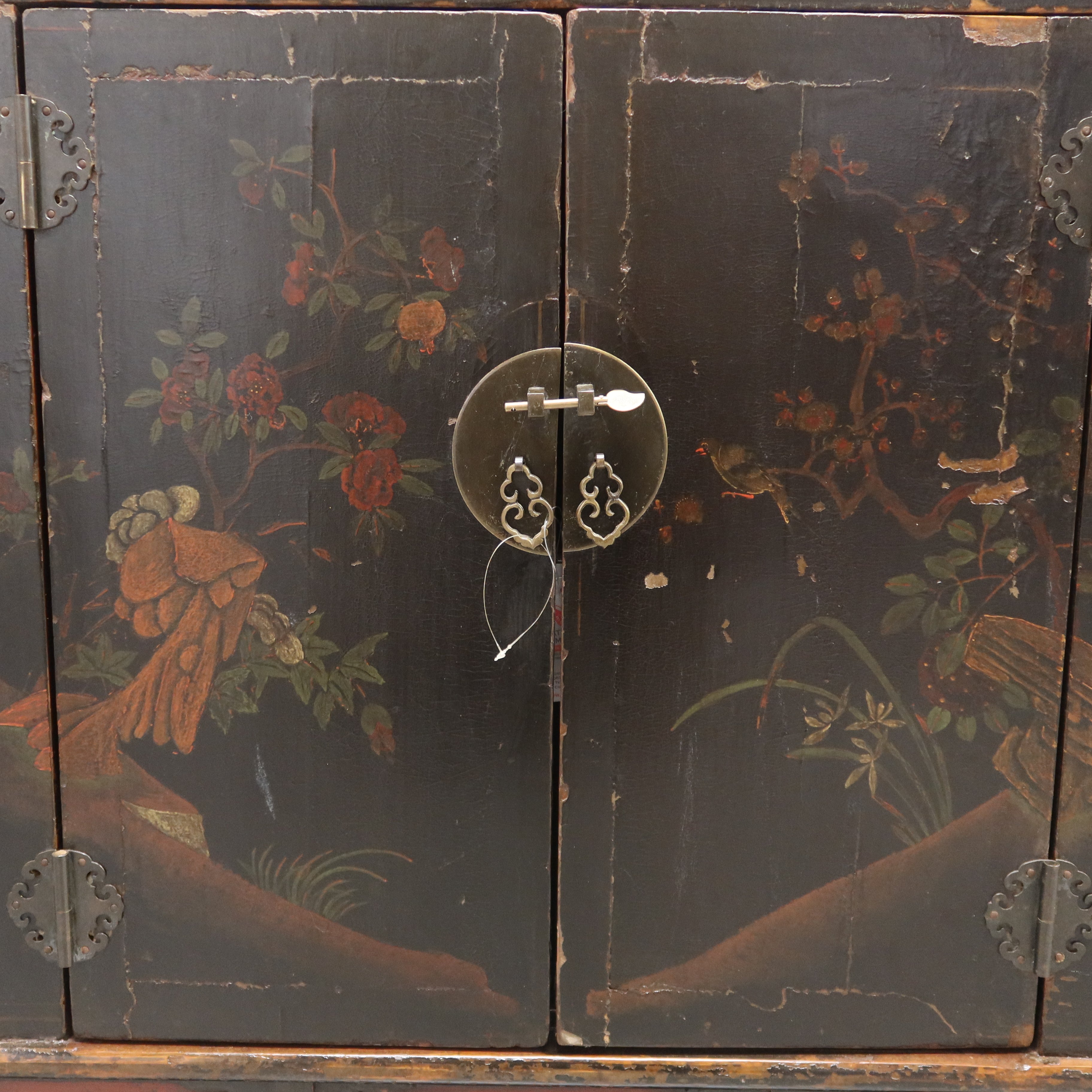 CREDENZA BOOKCASE SHANXI IN LACCA DECORATA