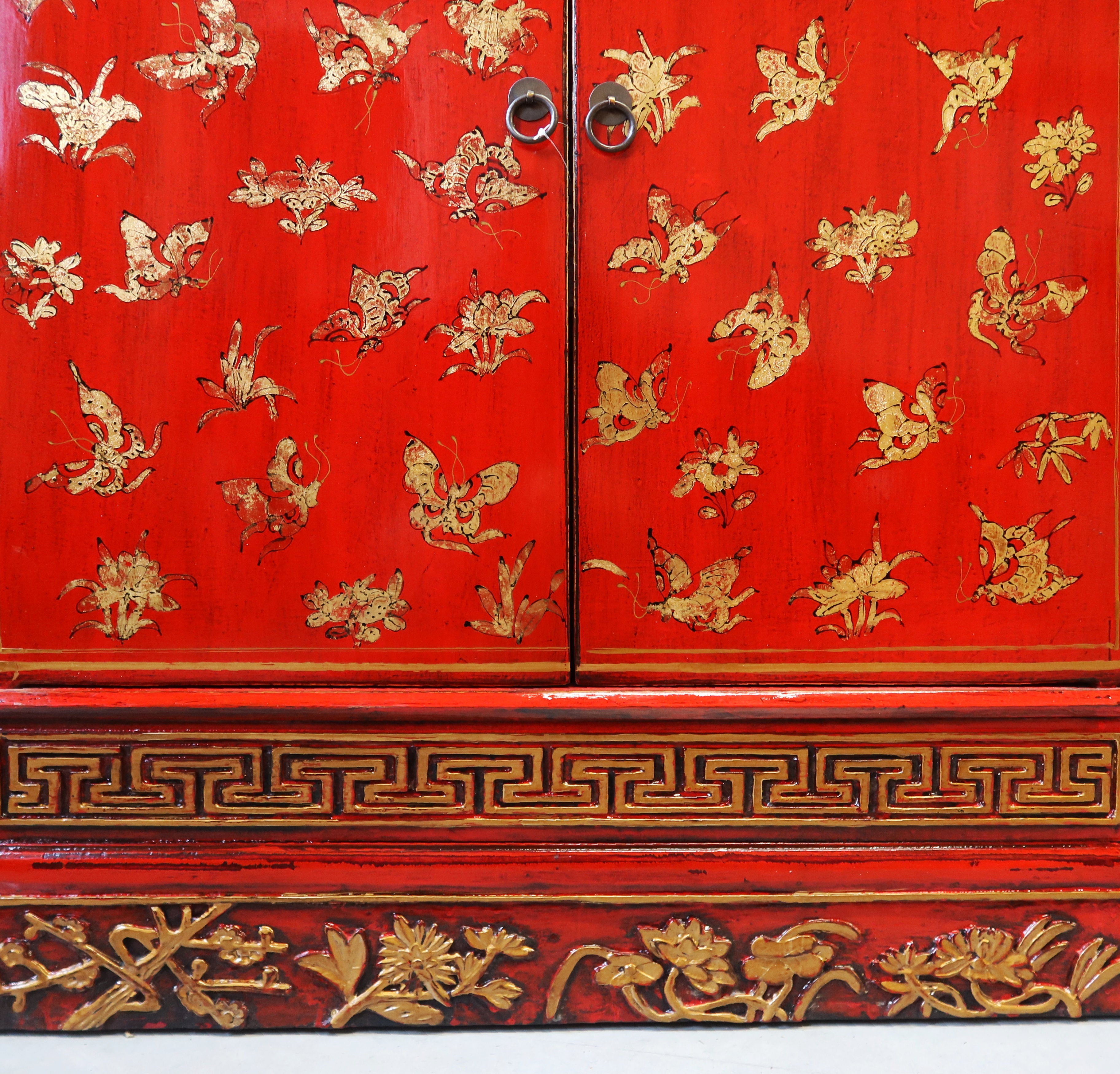 CREDENZINO BOOKCASE SHANXI IN LACCA DECORATA