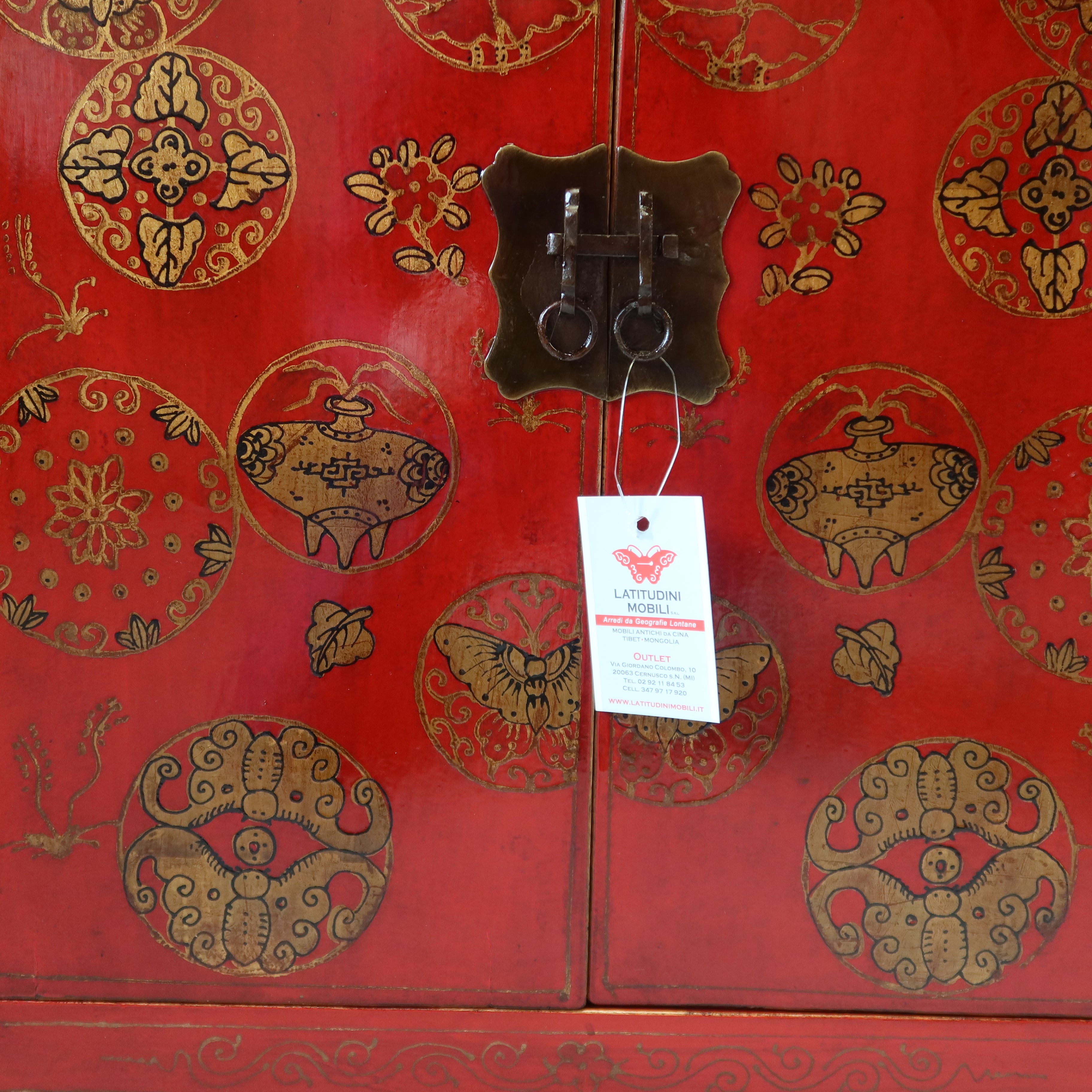 CREDENZA CINESE DI SHANXI TRIPLO VANO