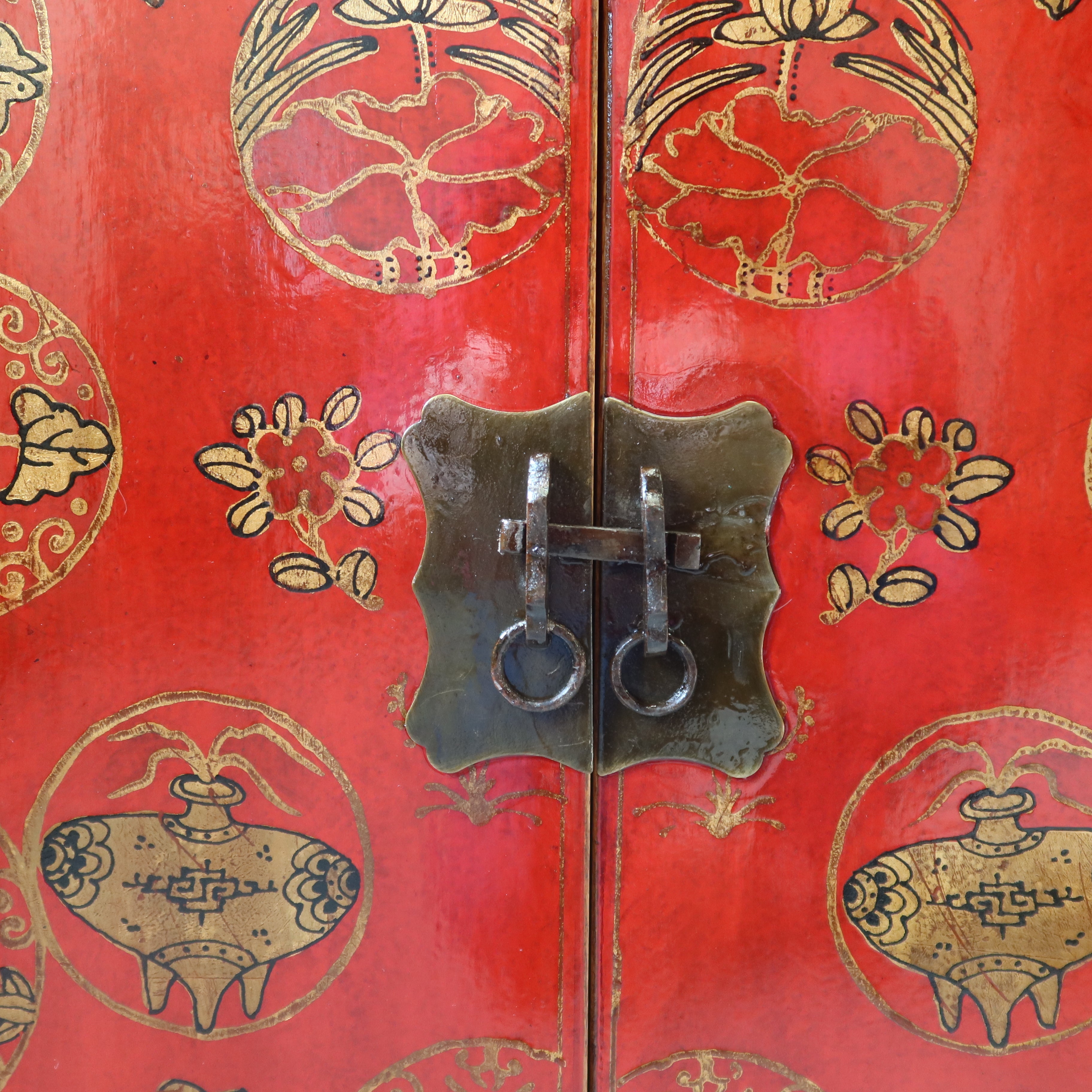 CREDENZA CINESE DI SHANXI TRIPLO VANO