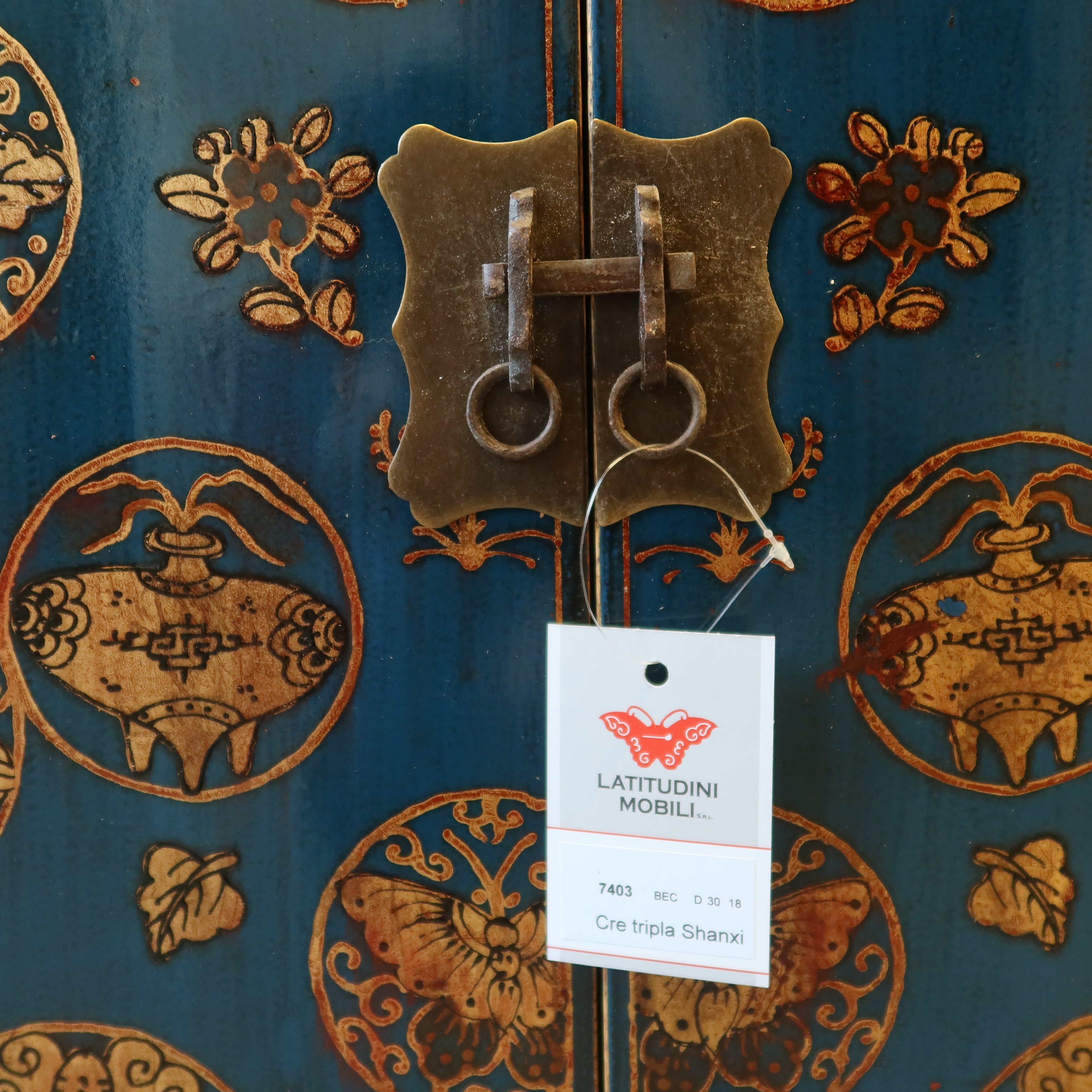 CREDENZA CINESE DI SHANXI TRIPLO VANO