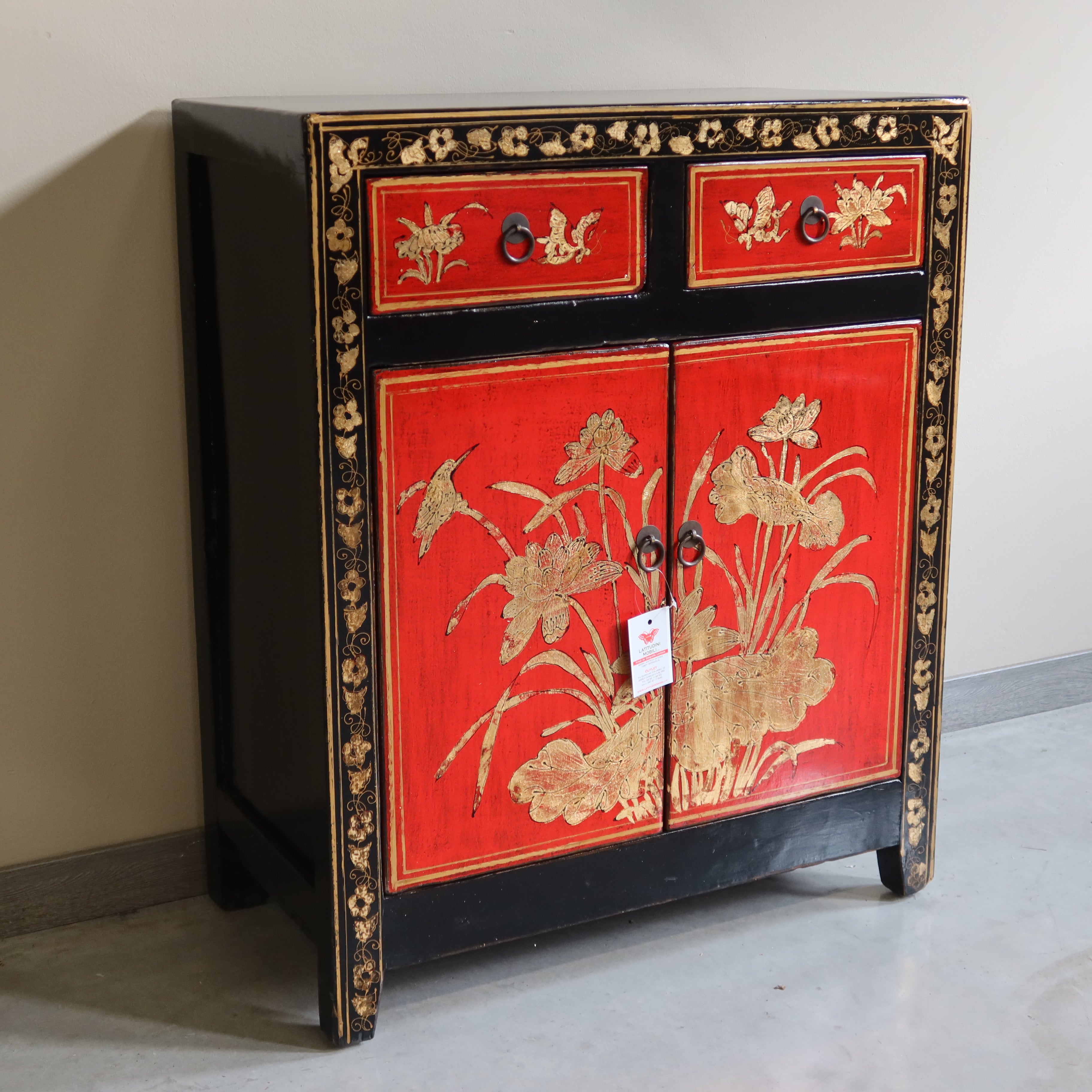 CREDENZINA SHANXI LACCA BICOLORE